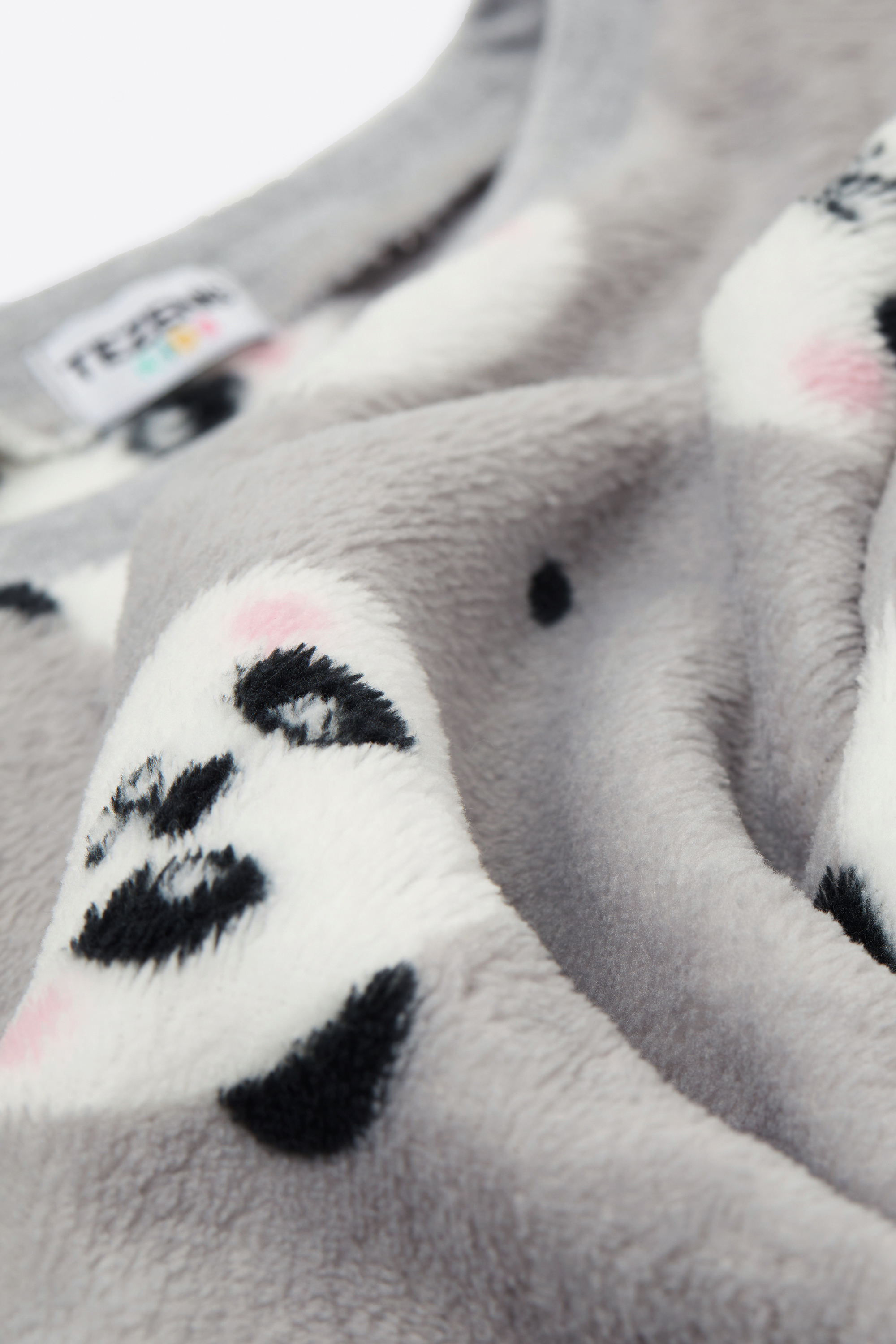 Pigiama Lungo Bimba Pile Leggero Stampa Panda