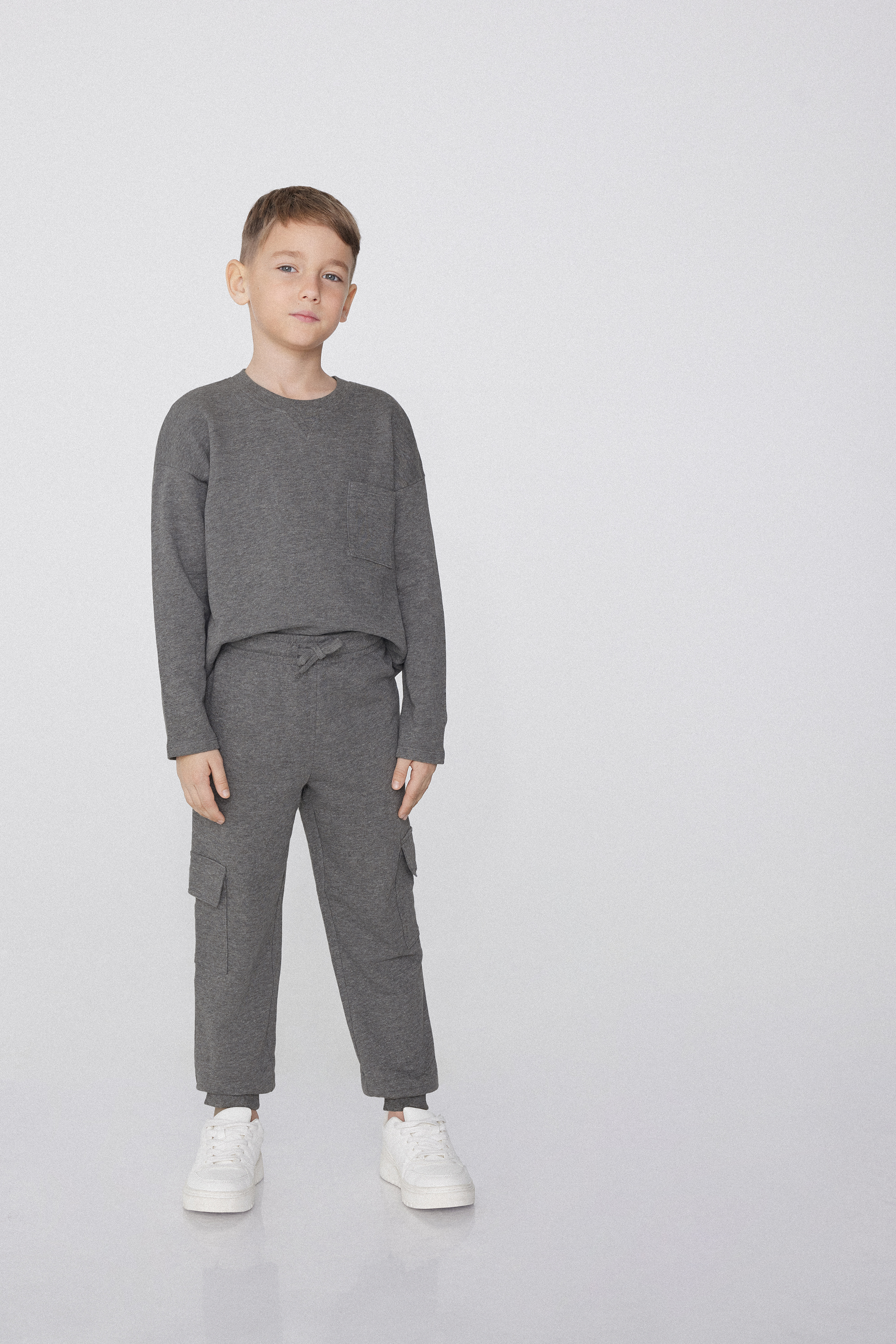 Jogger Cargo in Felpa Bimbo