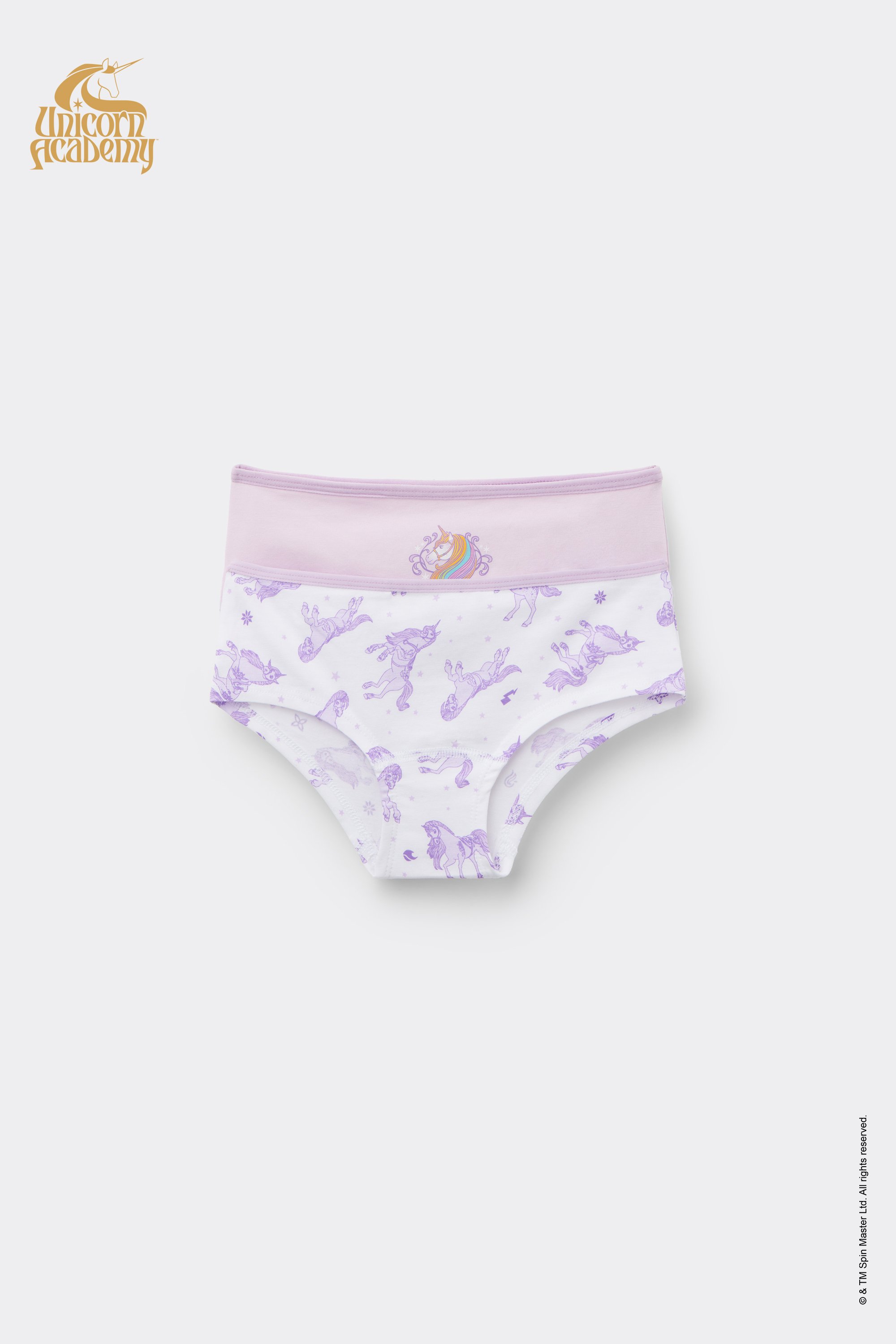 2 Culottes Fille Coton Unicorn Academy