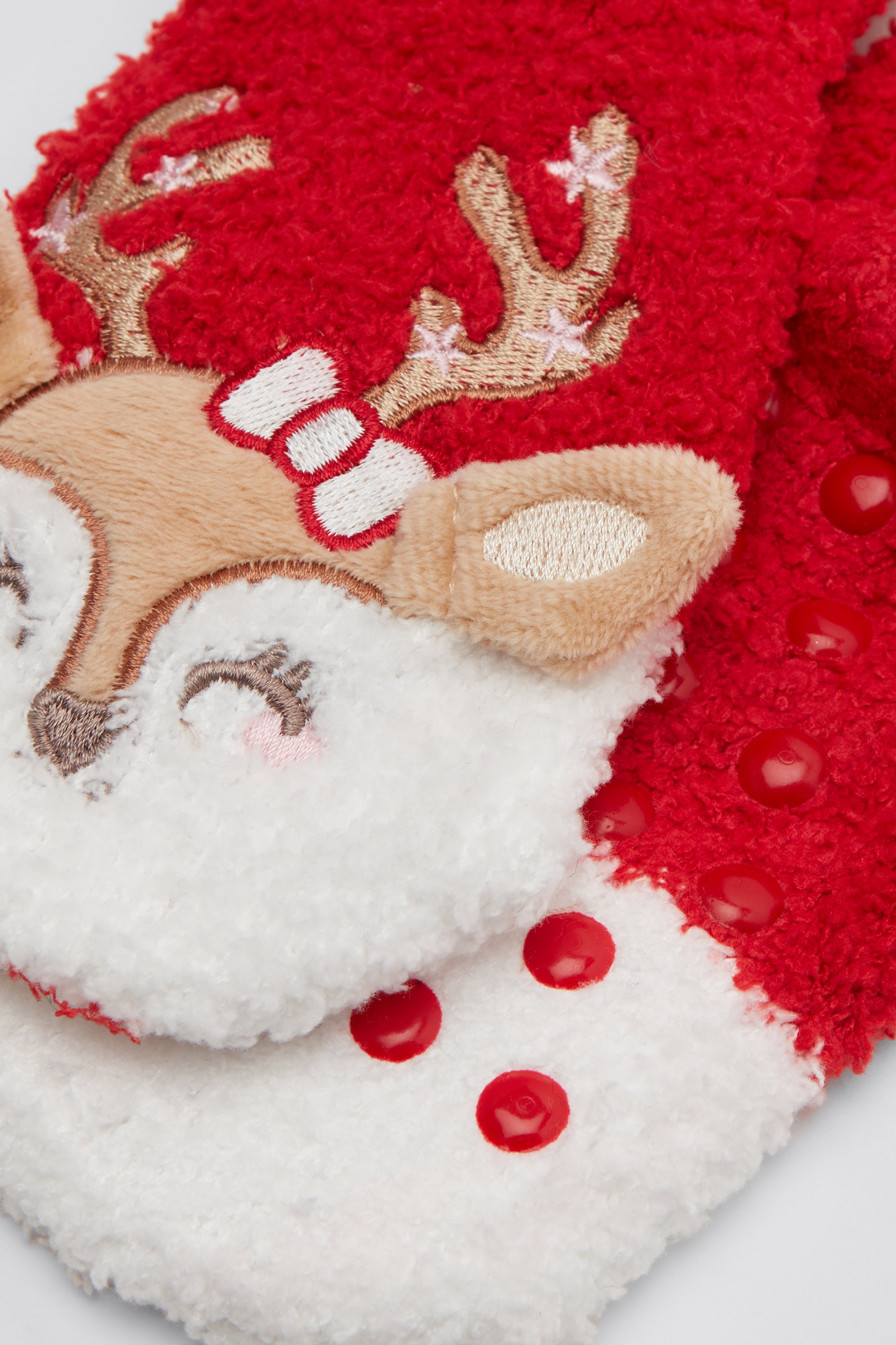 Girls’ Soft Appliqué Non-Slip Socks