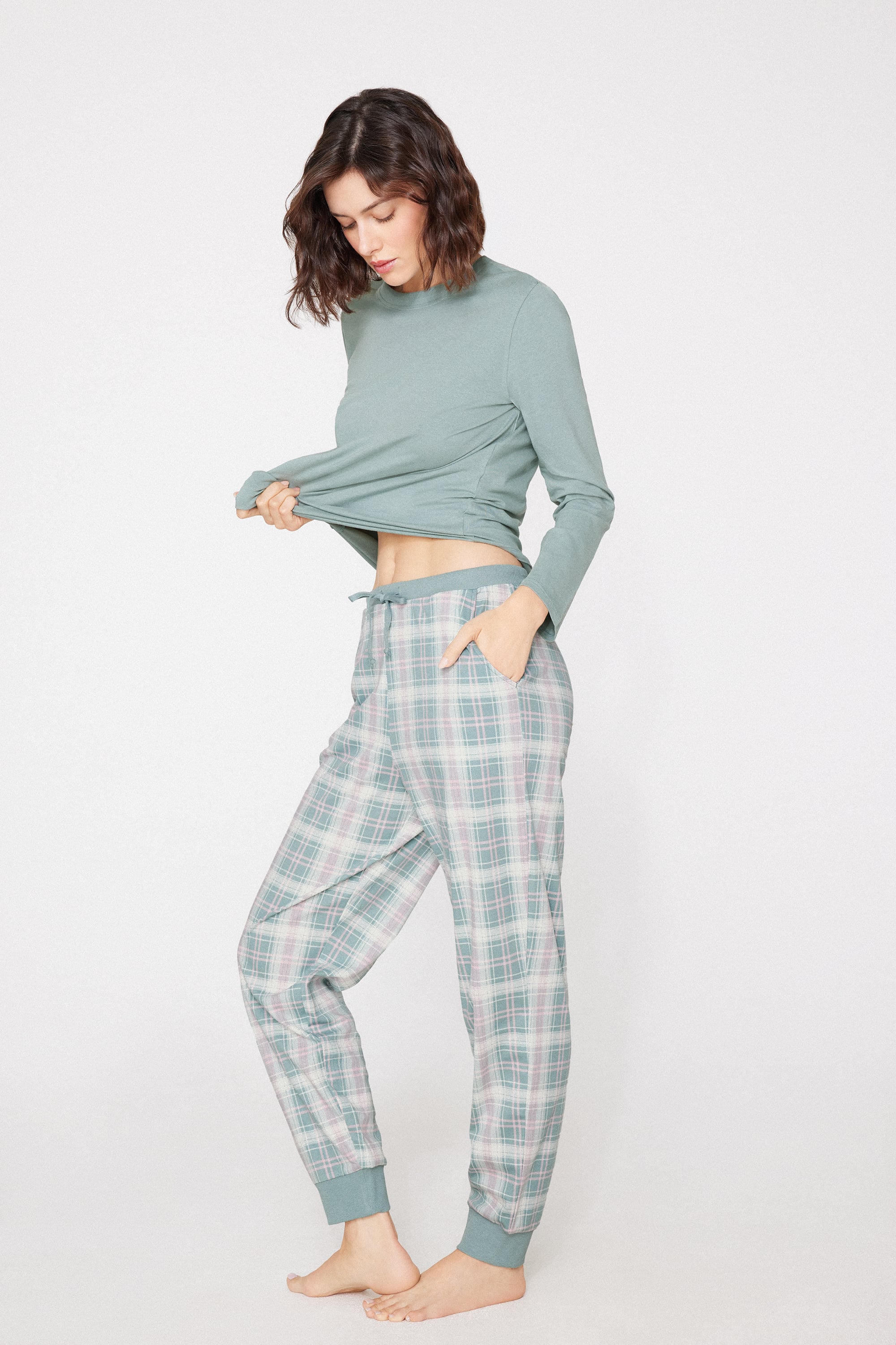 Jogger in Cotone Pesante Stampato