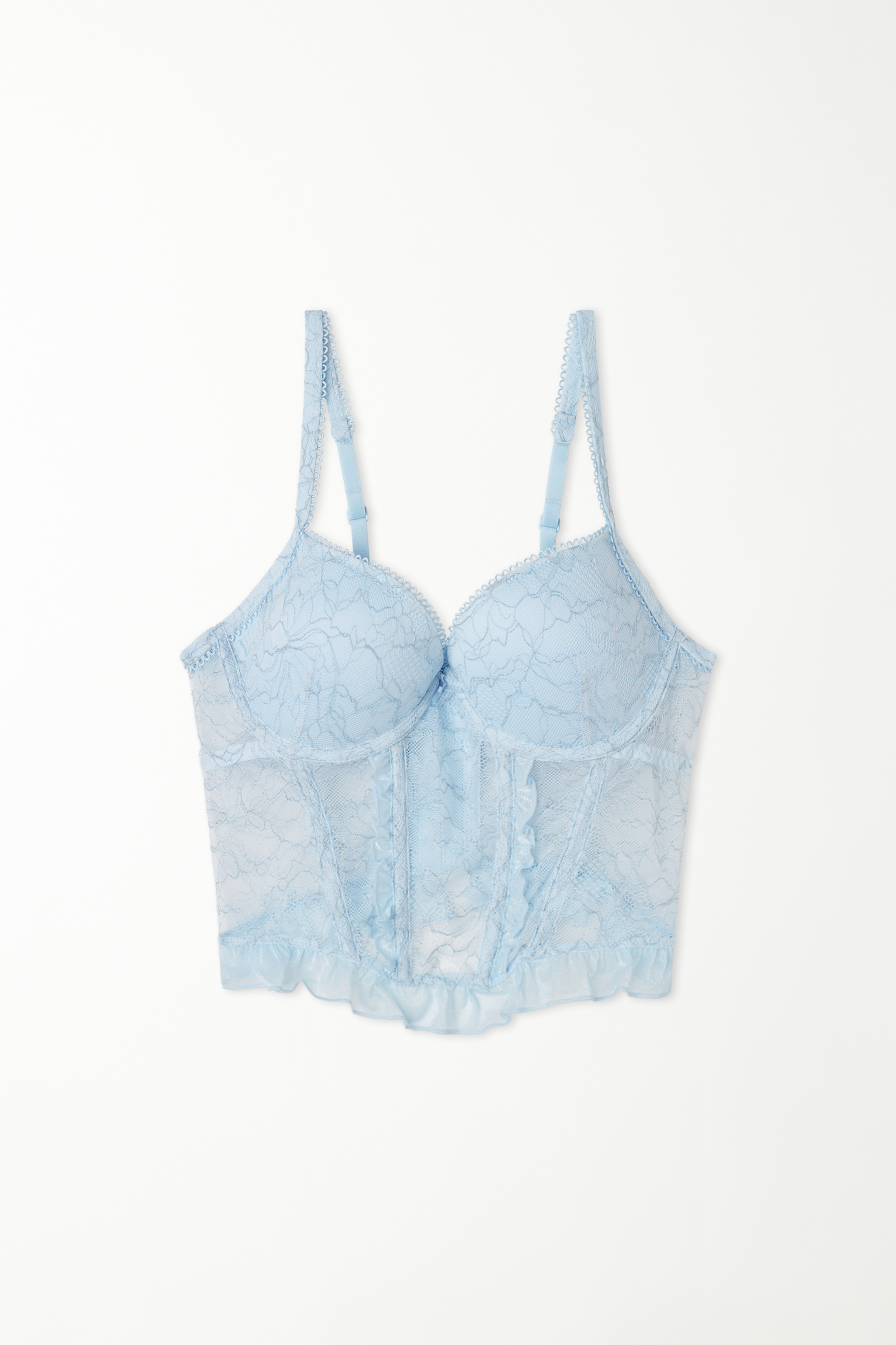 Glitter Garden Lace Padded Push-up Bra Top