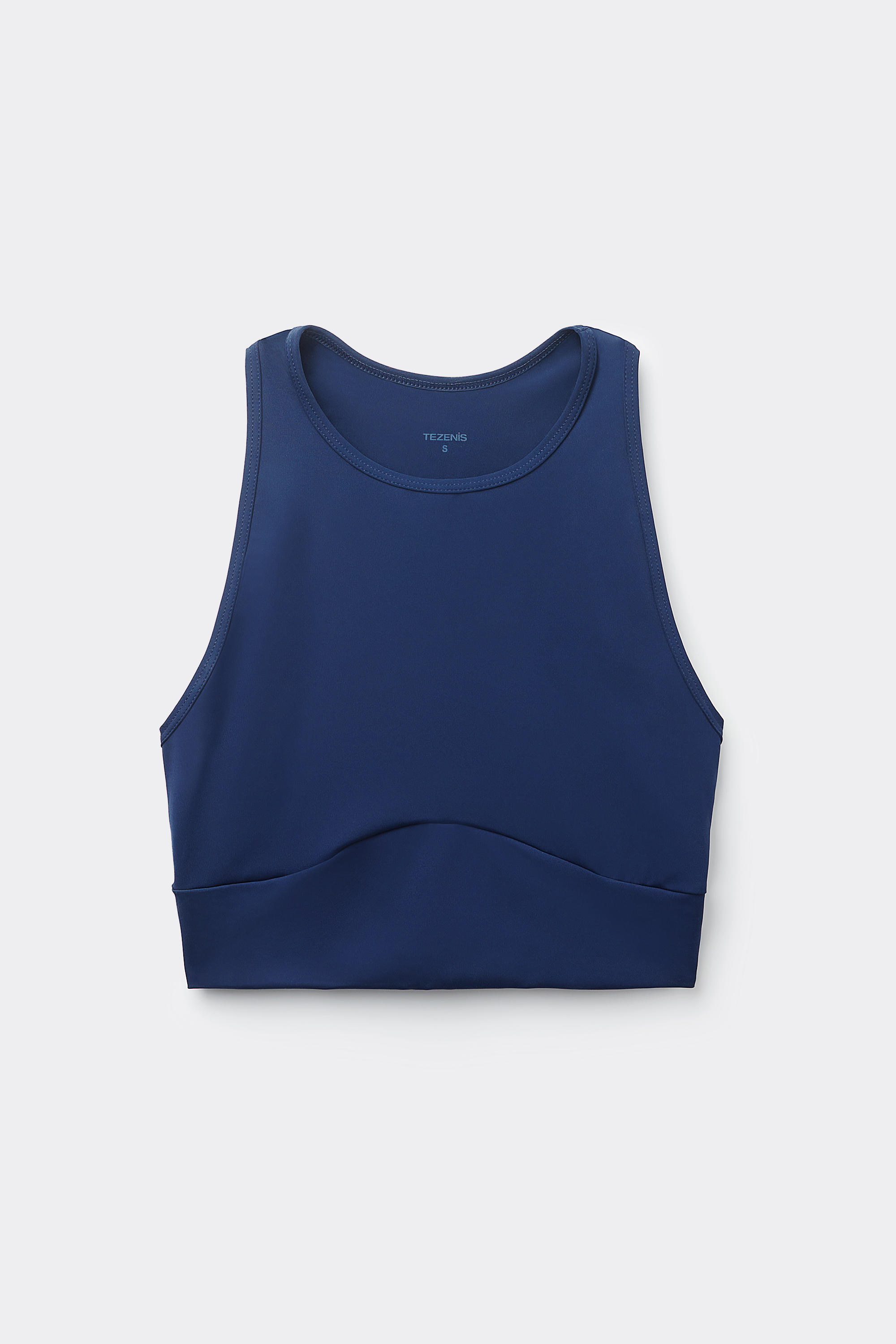 Sleeveless Microfibre Crop Top