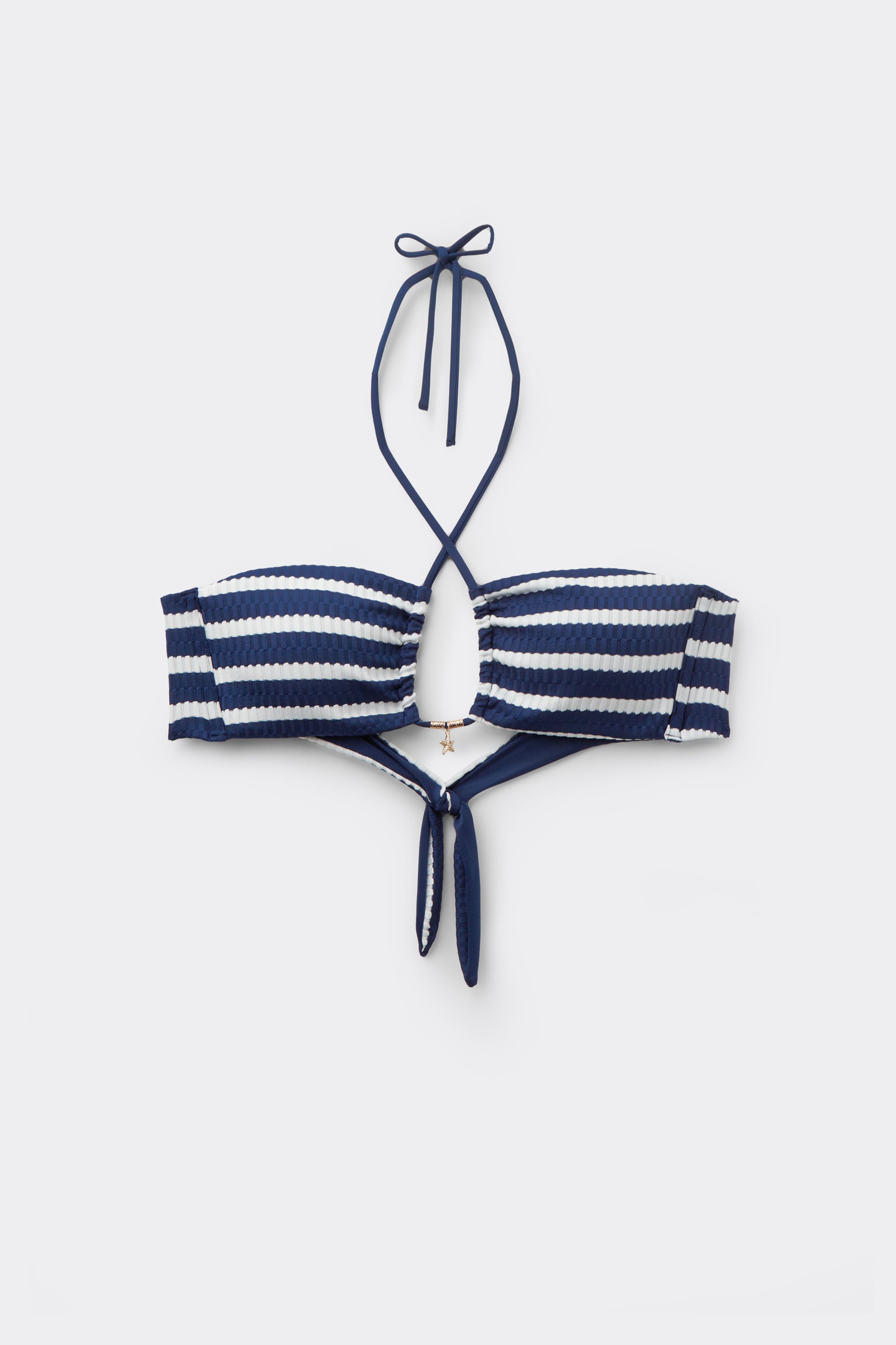 Sailor Stripes Brassiere Fazon&uacute; Bikini Felső Kivehető Szivacsos Kos&aacute;rral