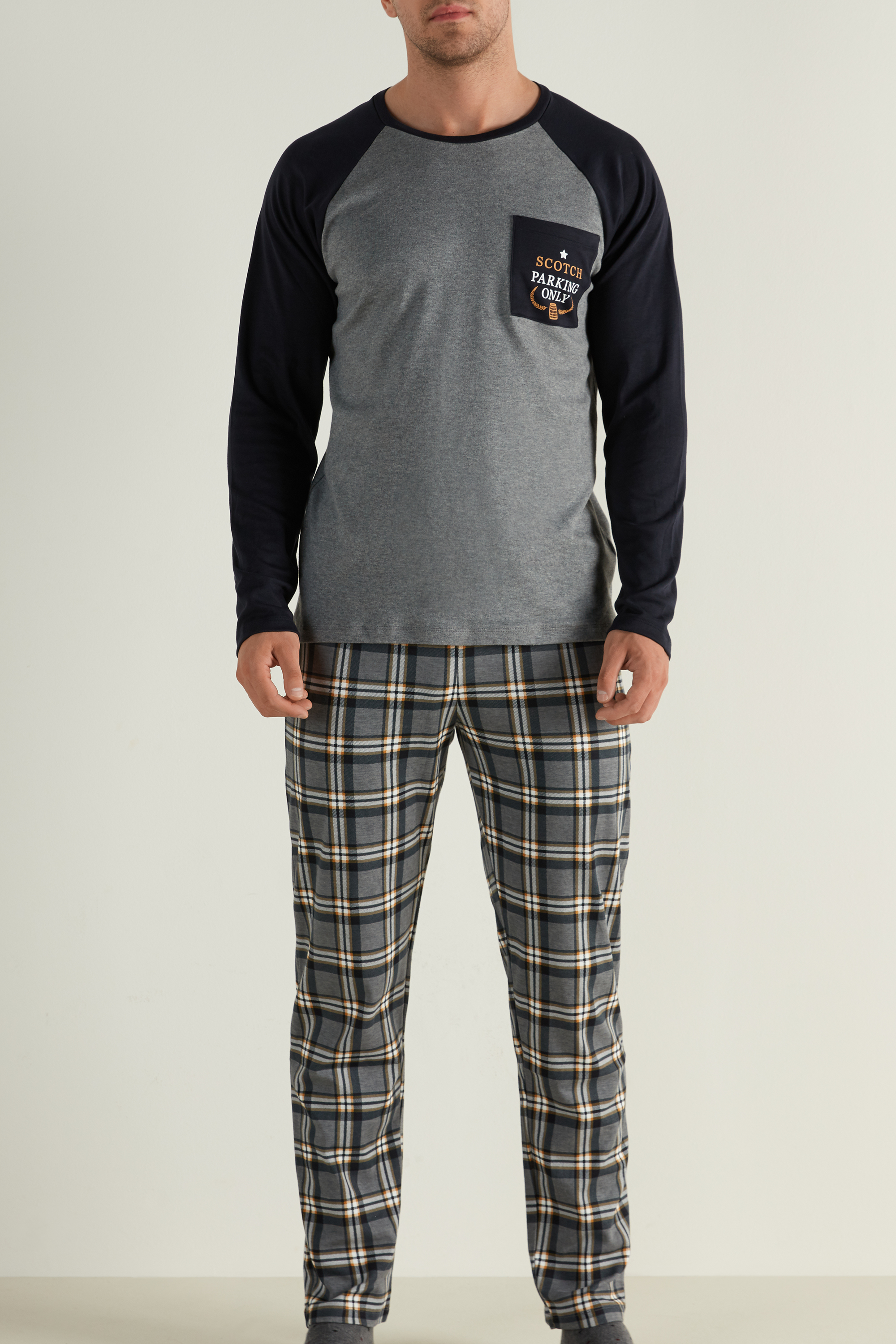 Aggregaat Concentratie Helemaal droog Men's Pocket Long Sleeve Pajamas - | Tezenis
