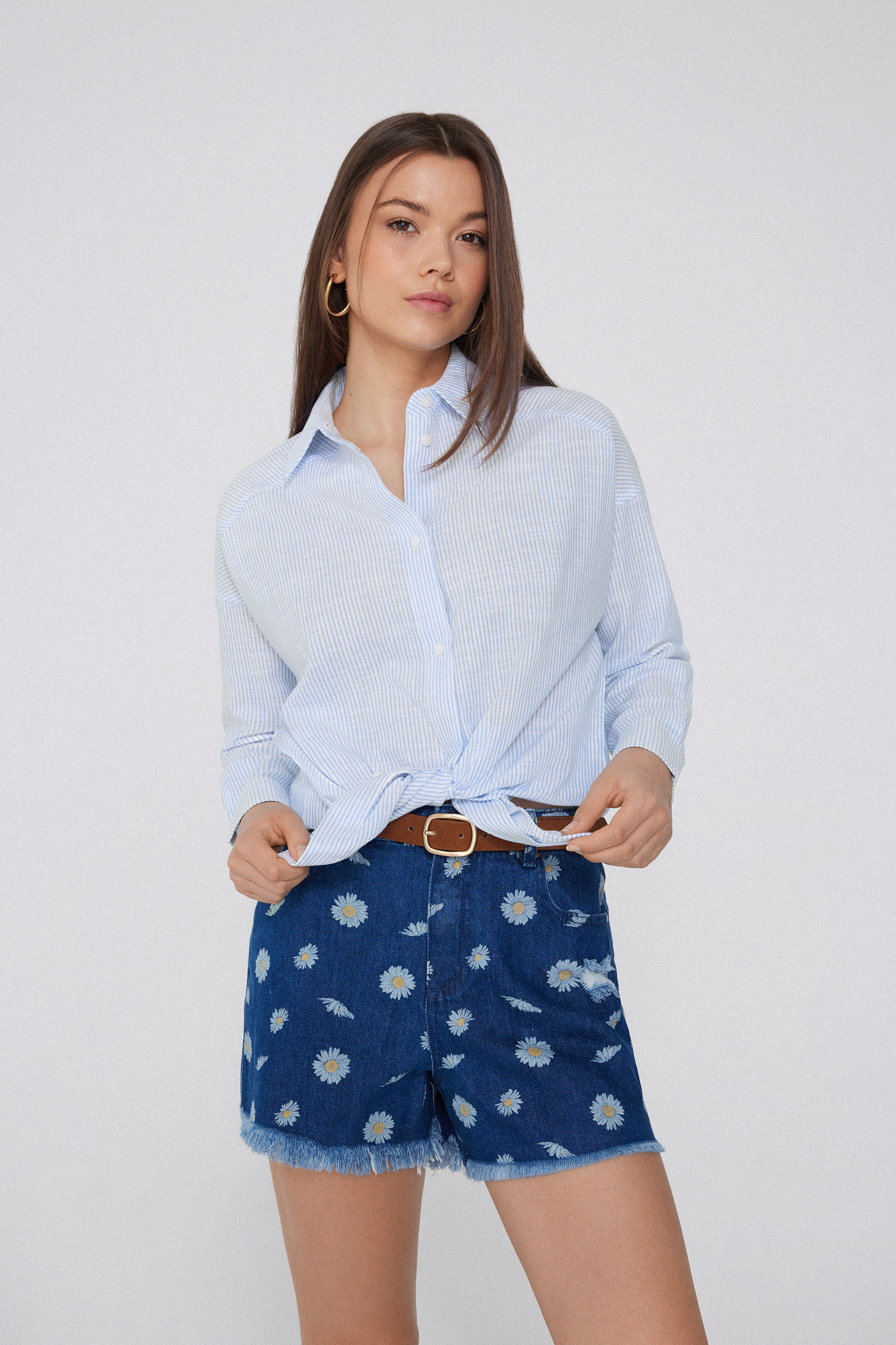 Long Sleeve Shirt in 100% Super Light Cotton