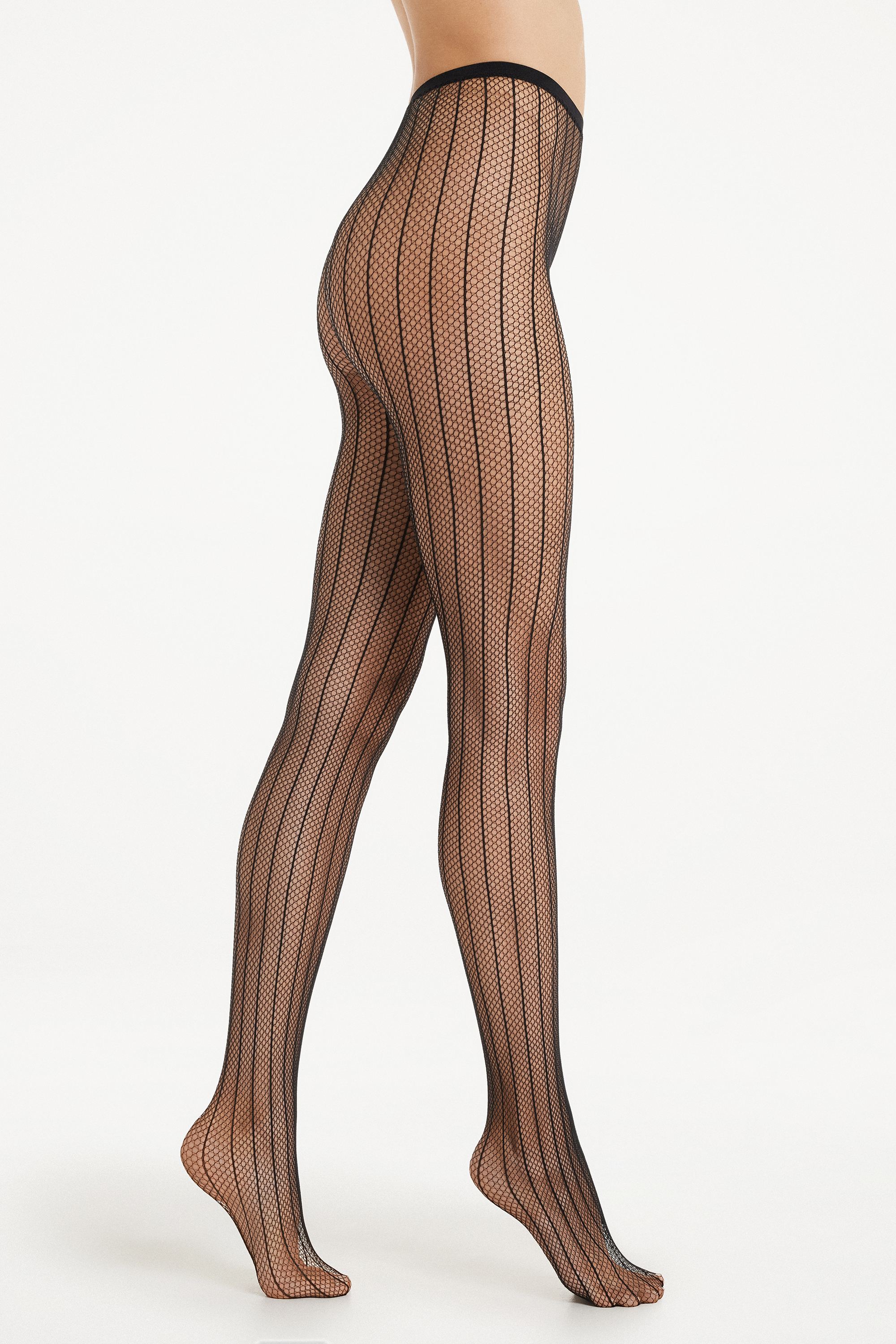 Patterned Mesh Tights