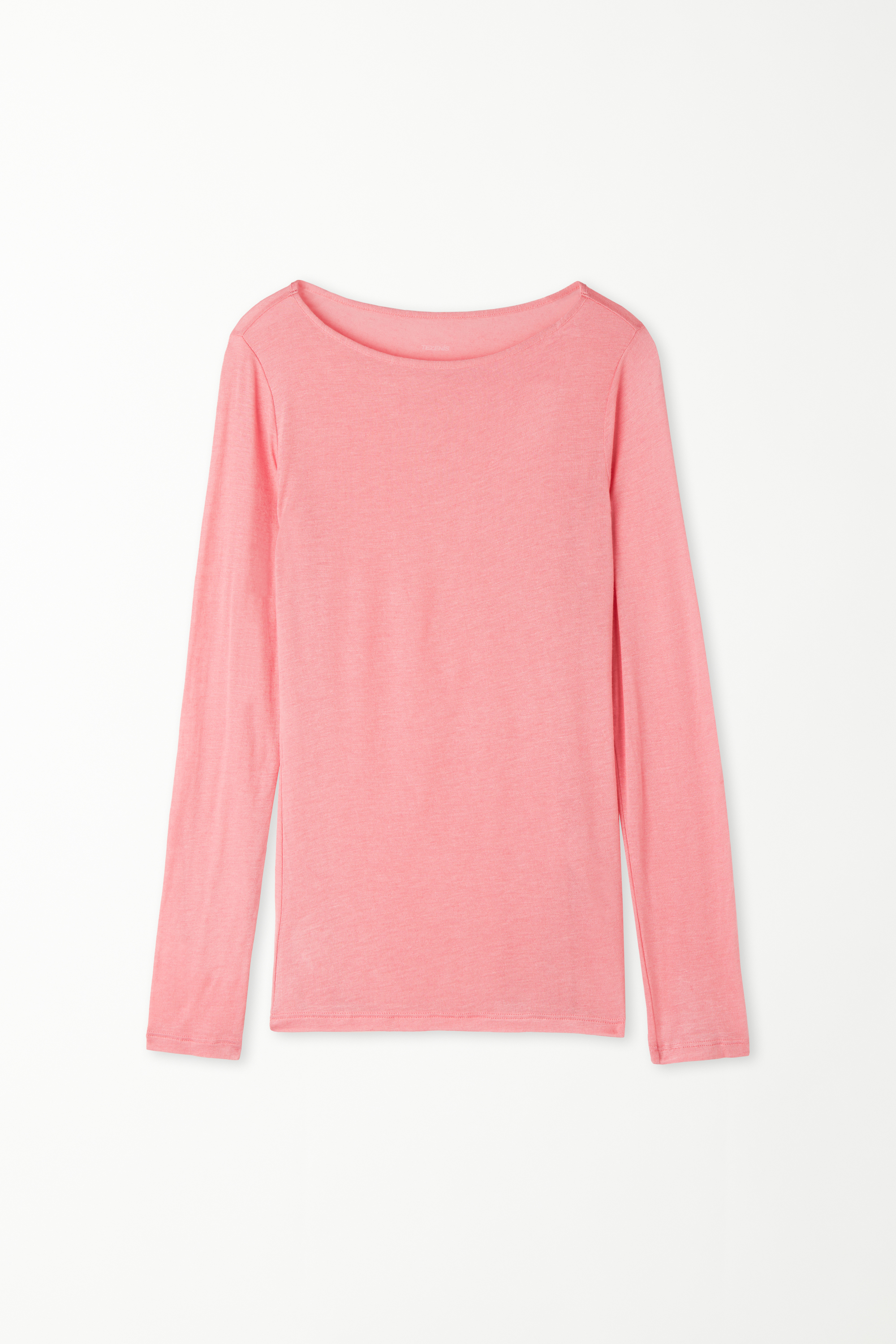 Viscose and Merino Wool Boat Neck Top