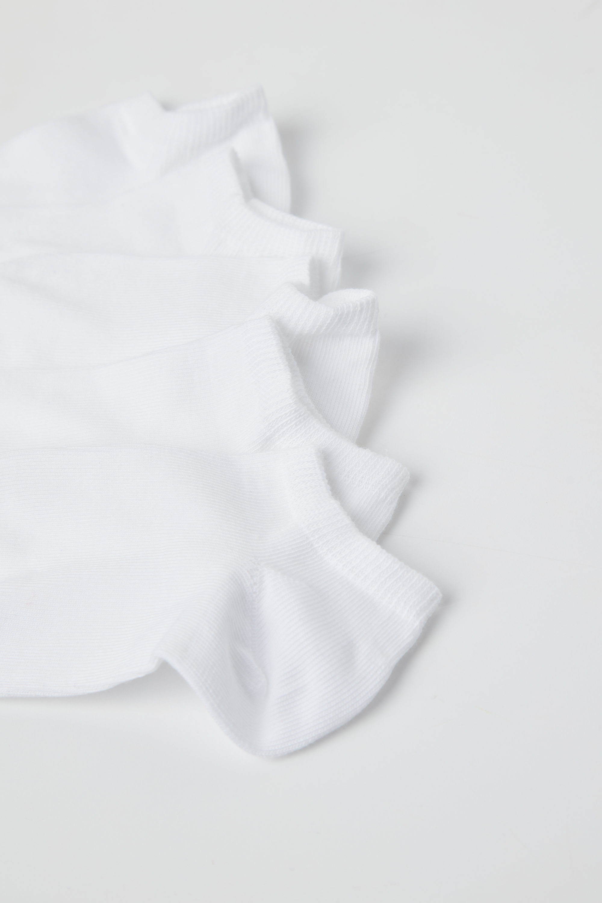 5 Par Jednokolorowych Bawełnianych Stopek Dziecięcych Unisex