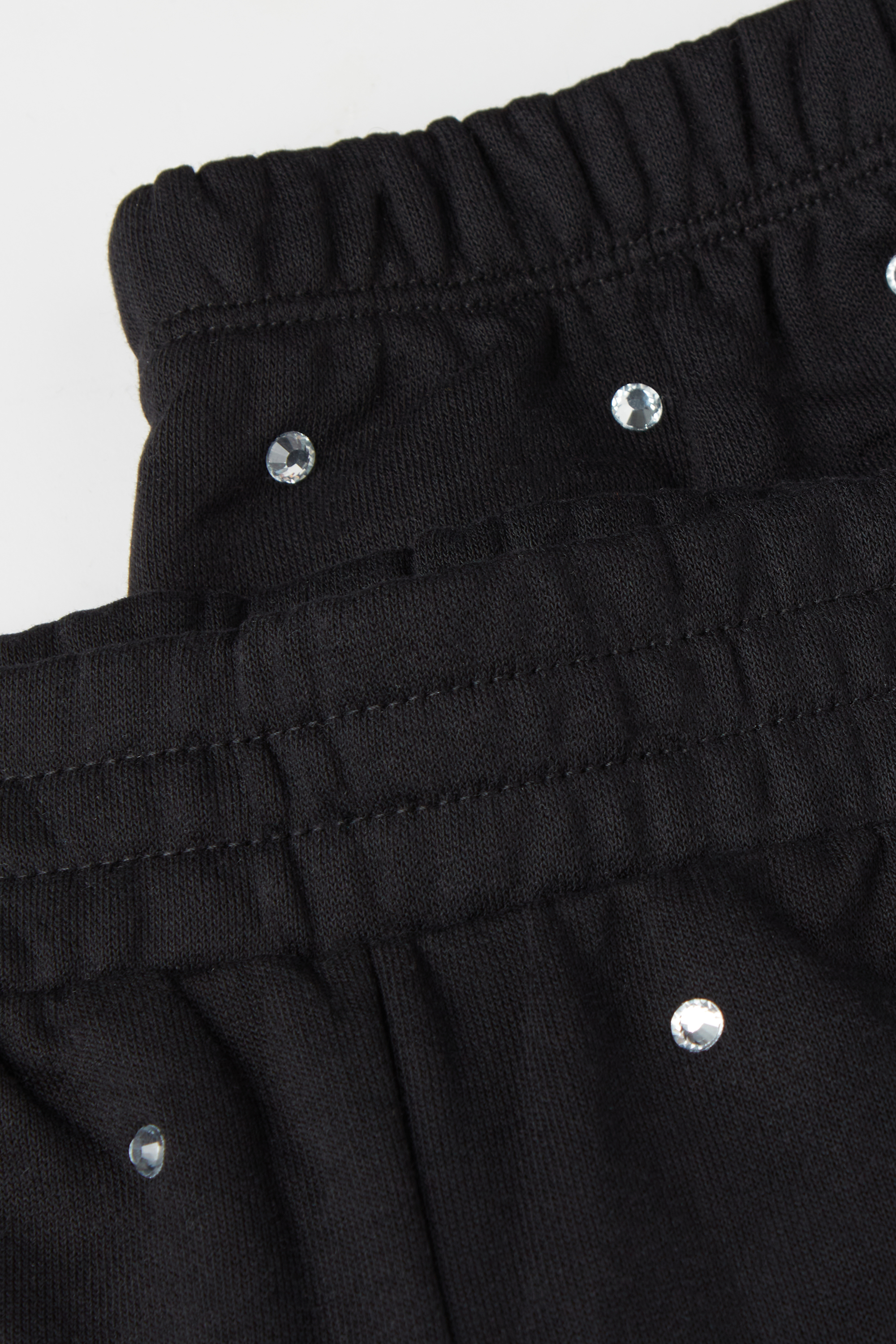 Pantalón de Chándal de Felpa con Strass para Niña