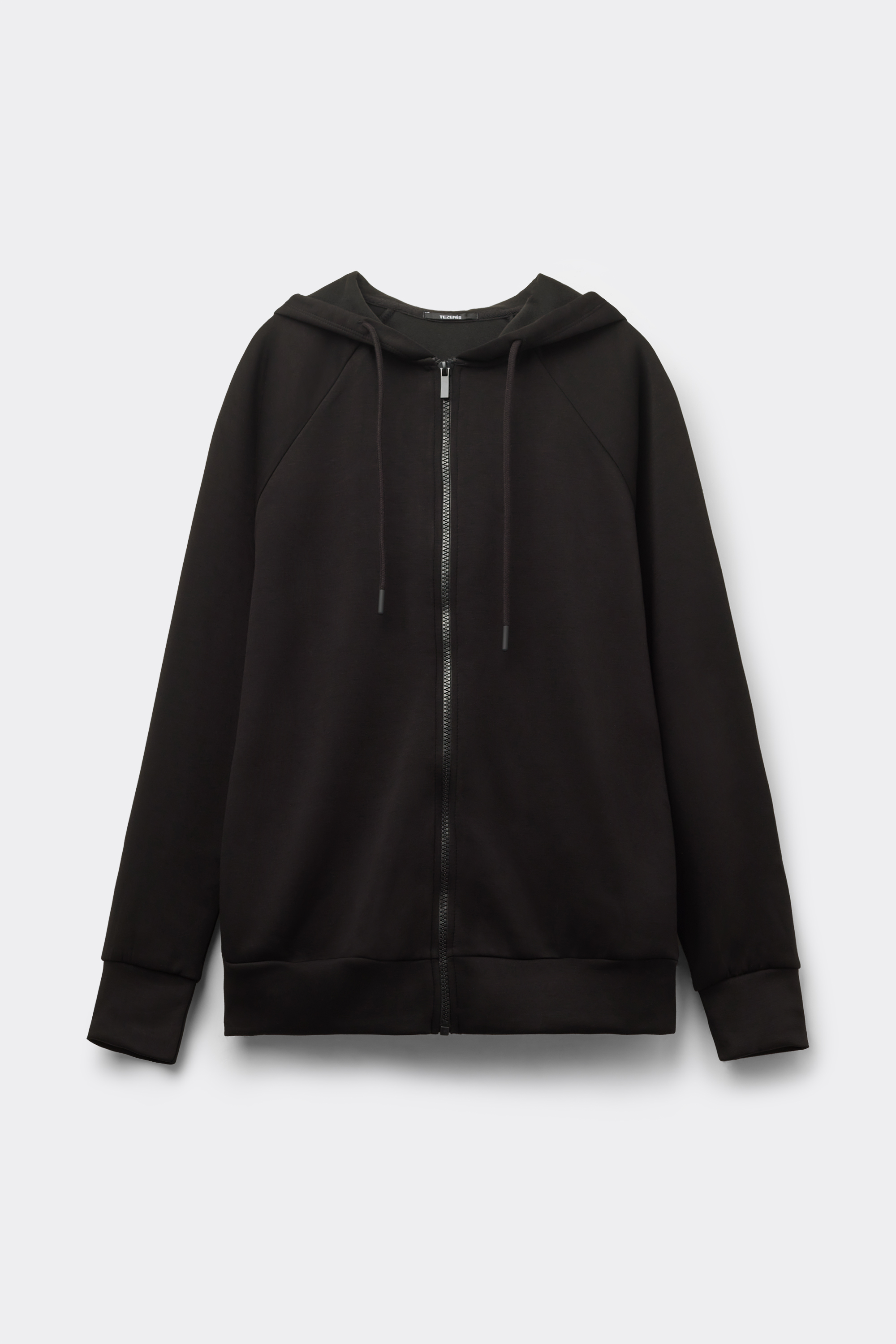 Felpa con Zip e Cappuccio Soft Touch