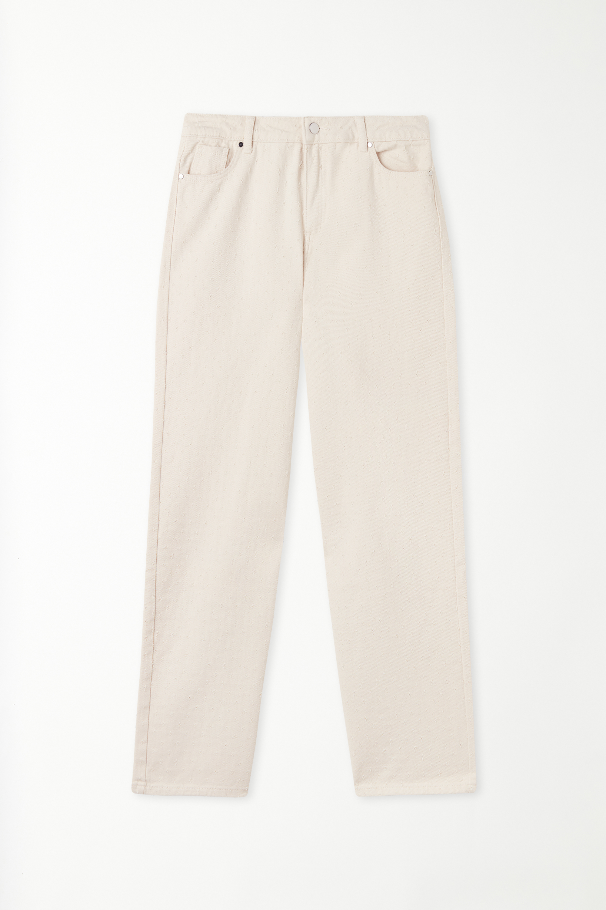 Dot Effect Wide Fit Jeans