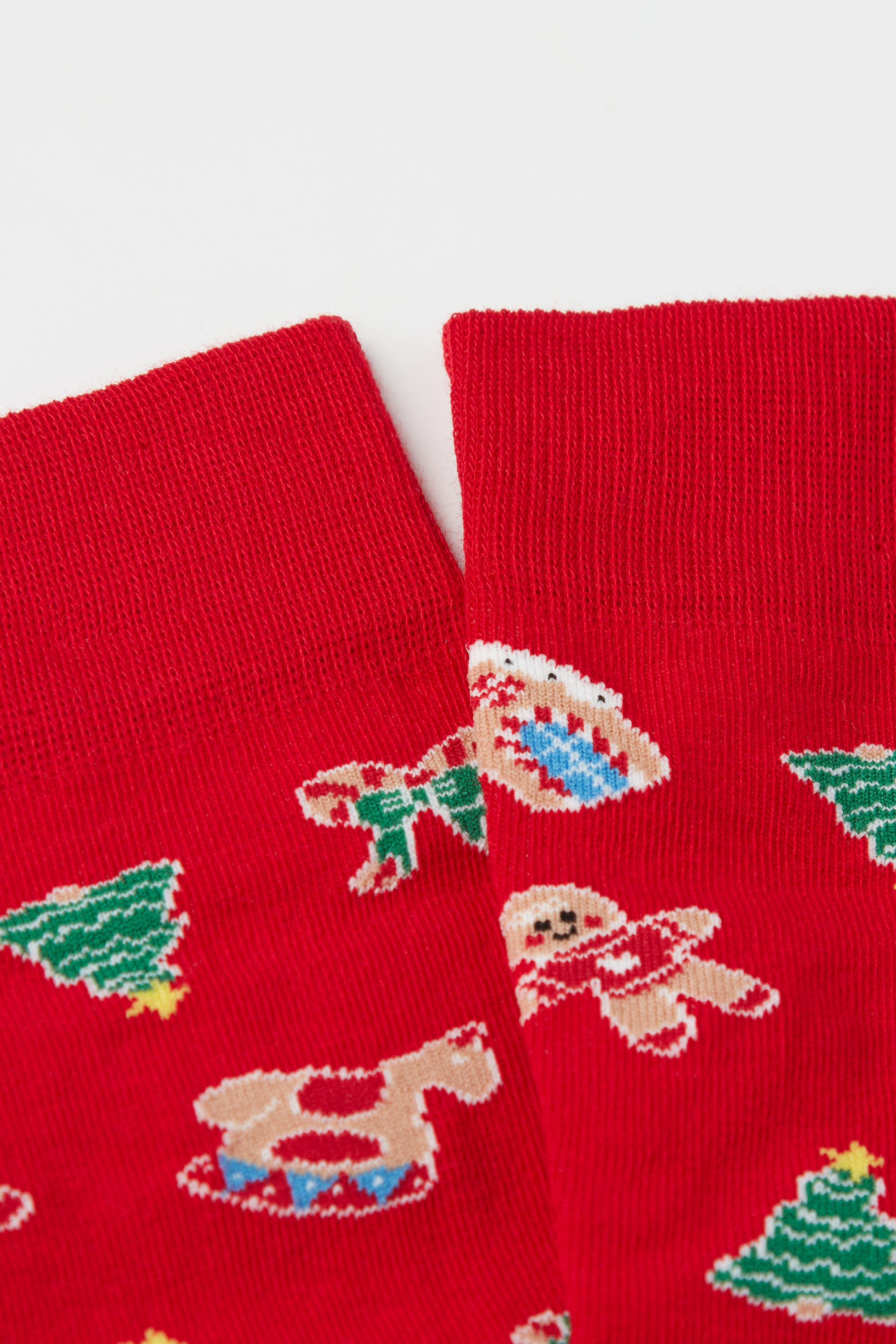 Men’s Christmas-Print Cotton Crew Socks