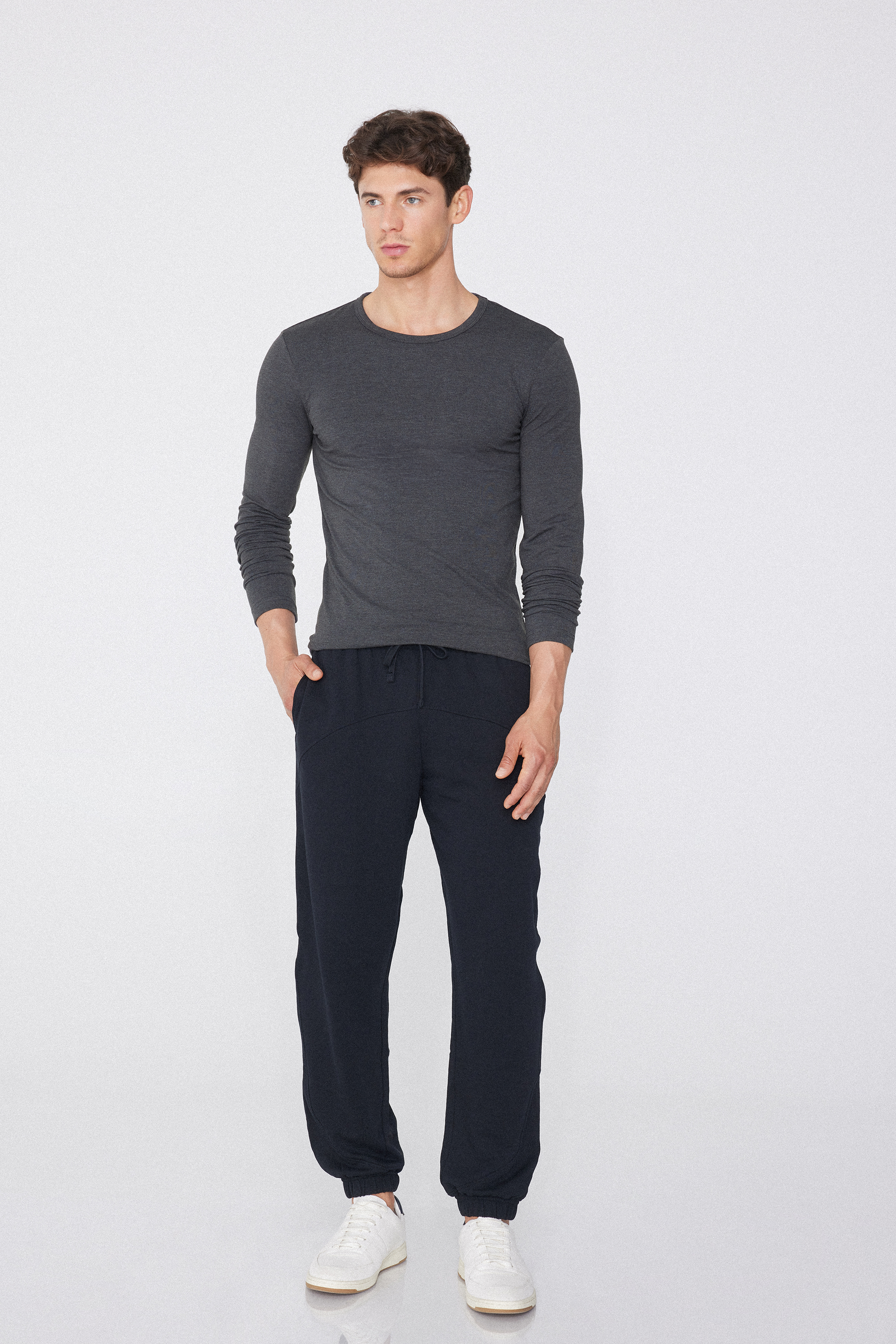 Men’s Thermal Cotton Long Sleeve Shirt