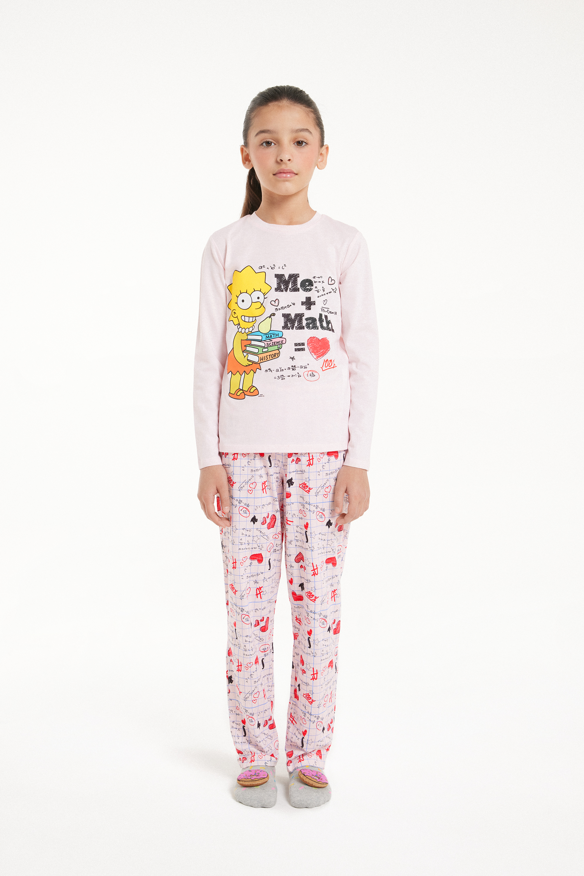 Pijama Largo con Estampado de The Simpsons