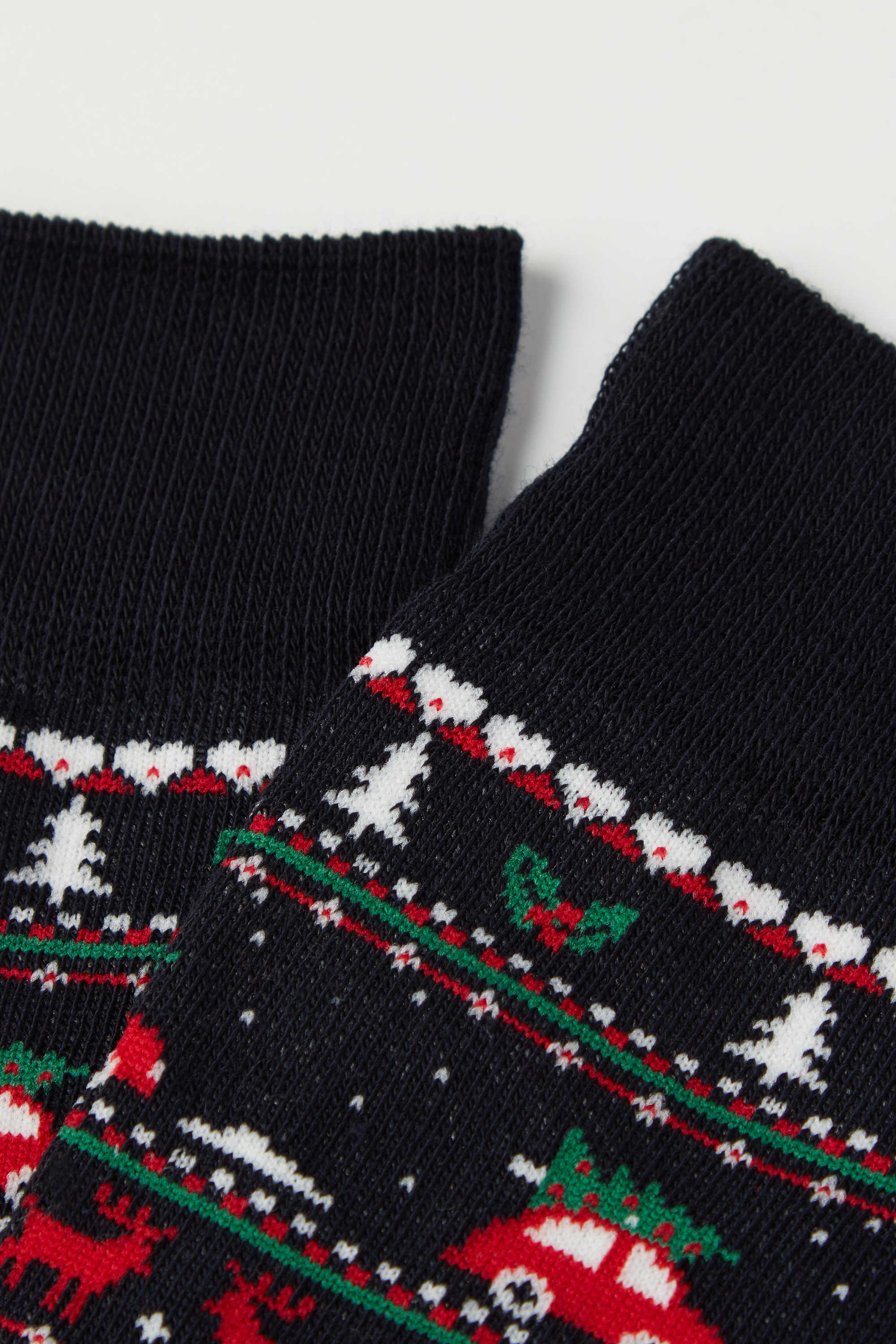 Men's Short Patterned Cotton Socks