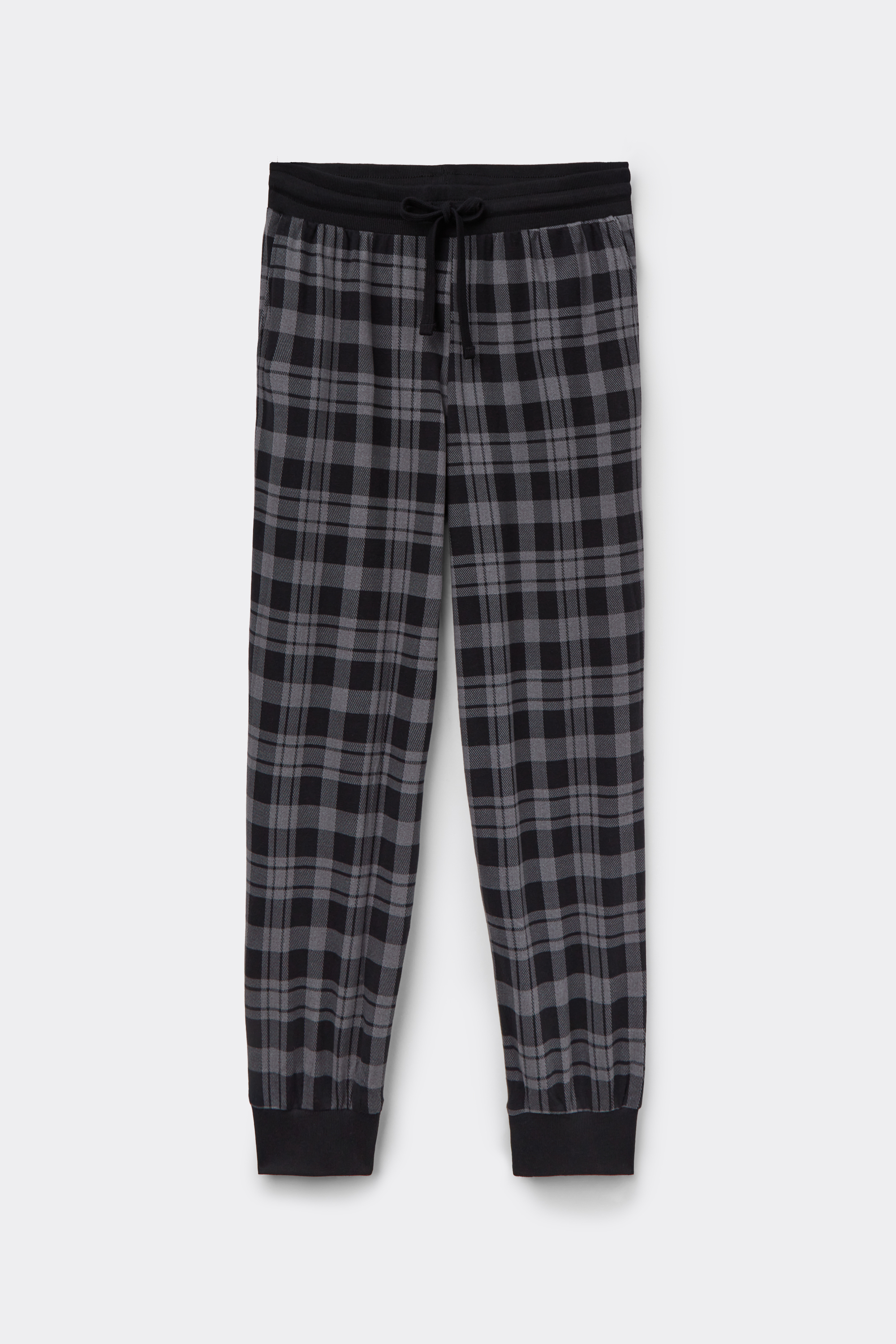 Calças Jogger em Algodão Grosso Bolsos Estampado