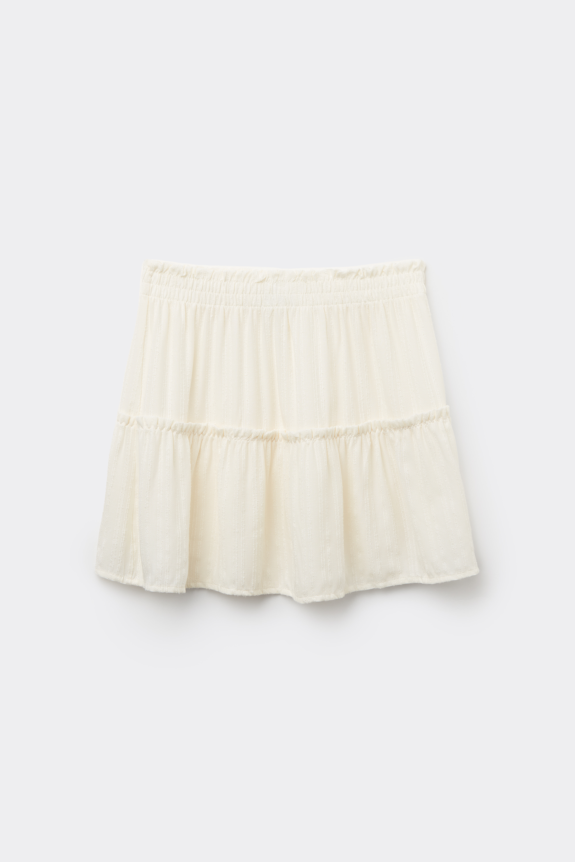 3D Effect Fabric Ruffle Mini Skirt