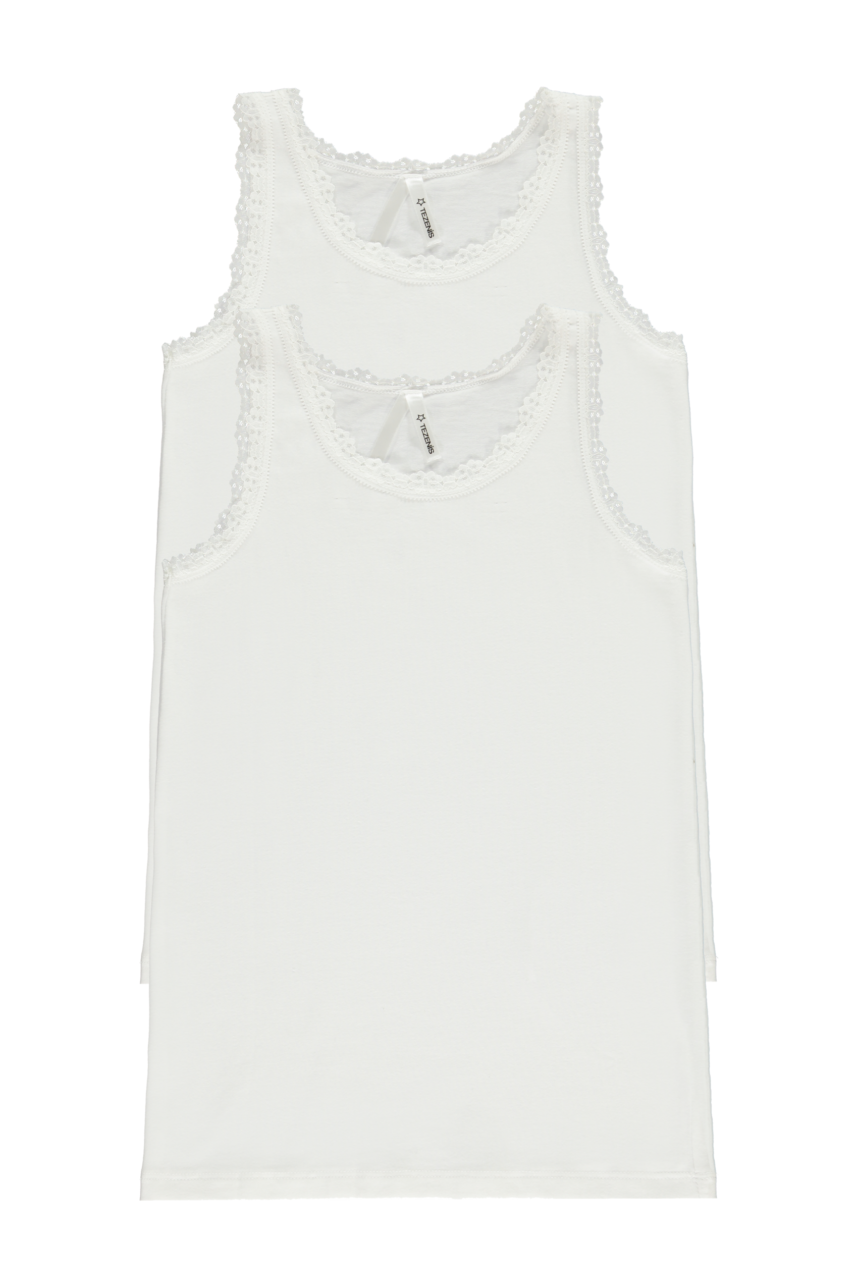 2 X Basic Lace Camisole Multipack Tops Kids Tezenis
