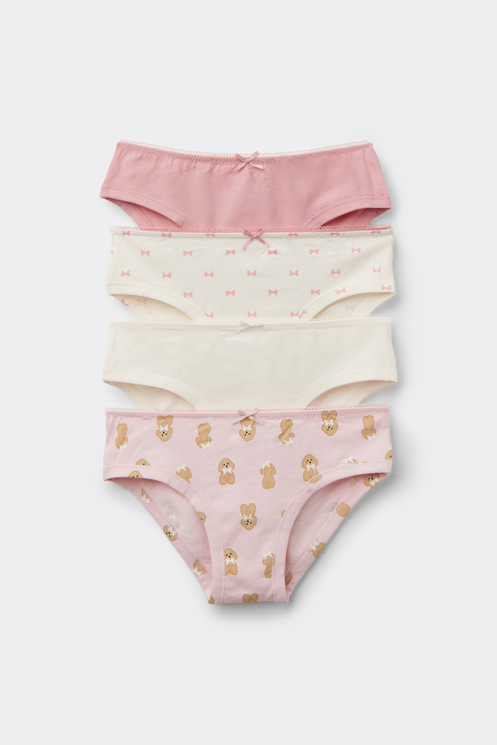 4 DB Kislány Pamut Hagyományos Bugyi Barbie Mintával