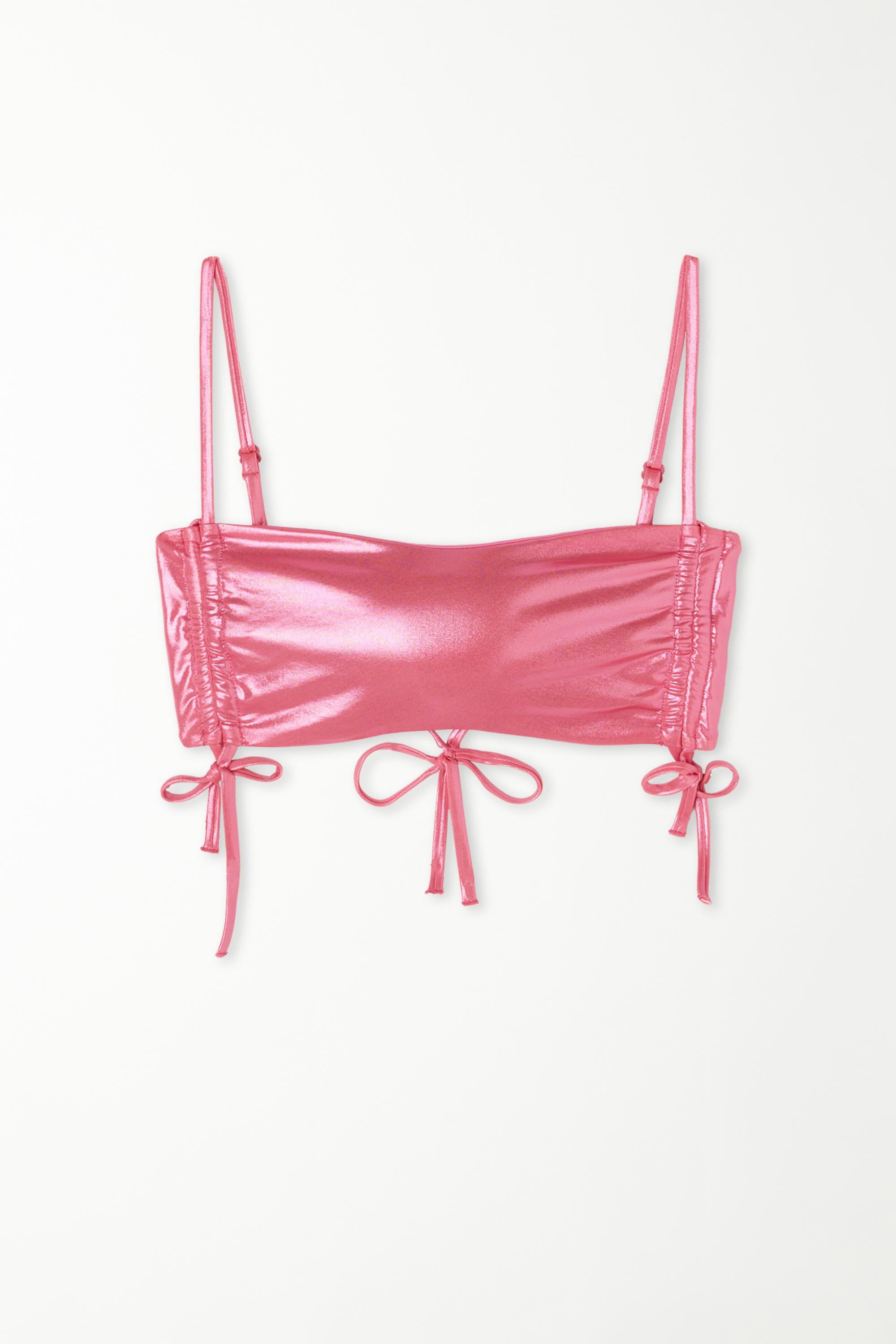 Liquid Metal Bikini Top with Removable Padding