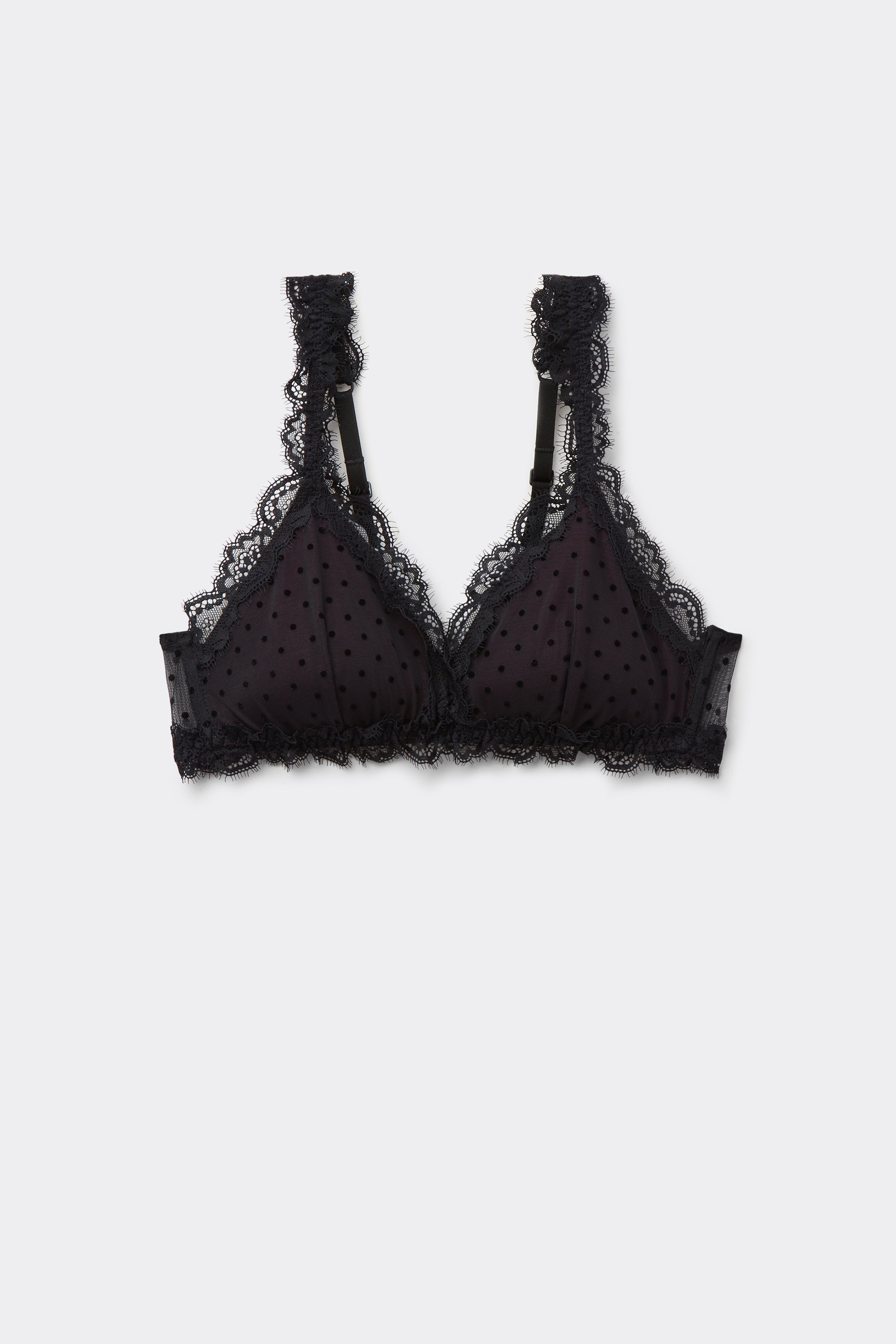 Havana Polka Dot Slightly Padded Triangle Bra