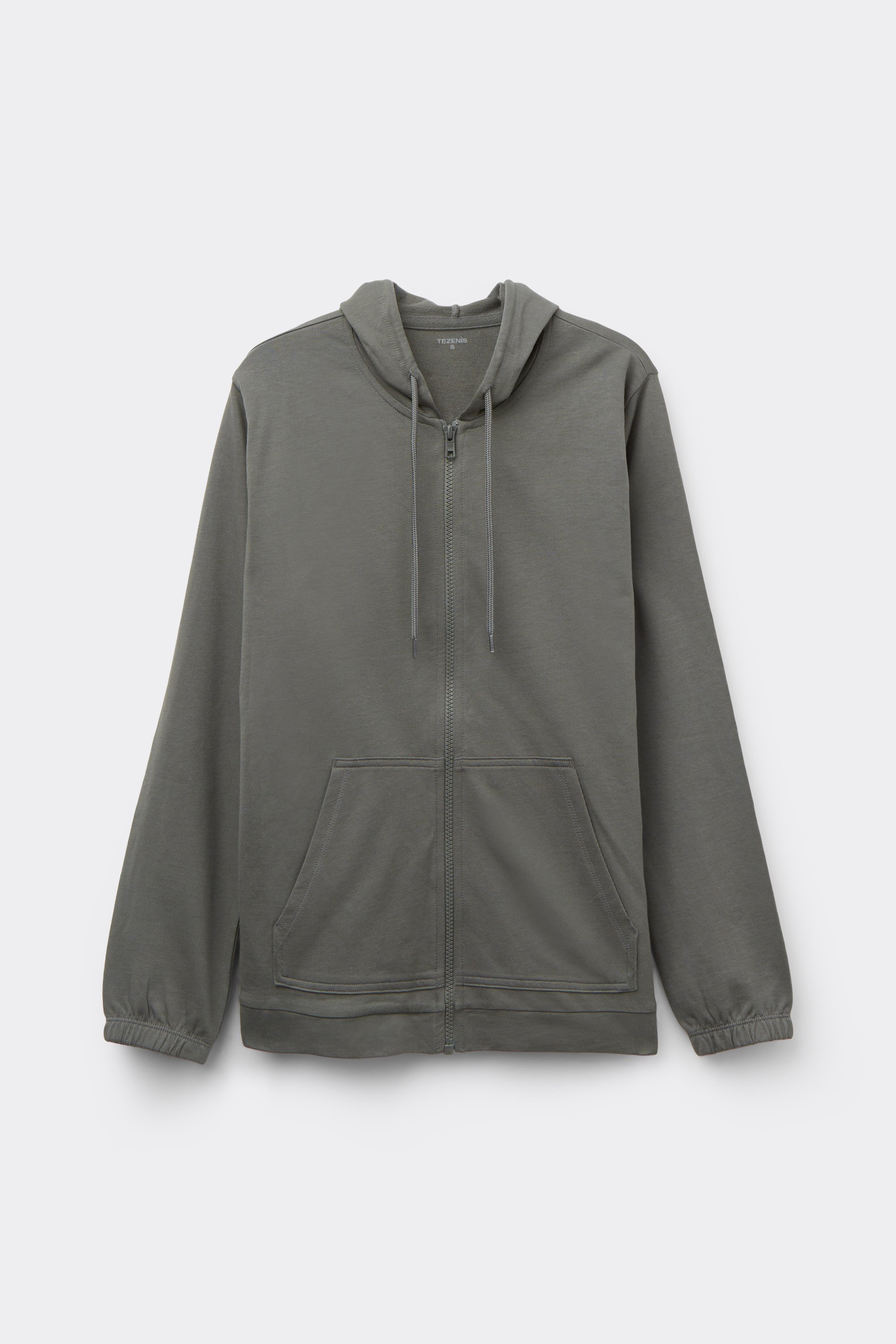 Leichte Sweatjacke mit Kapuze und Tunnelzug
