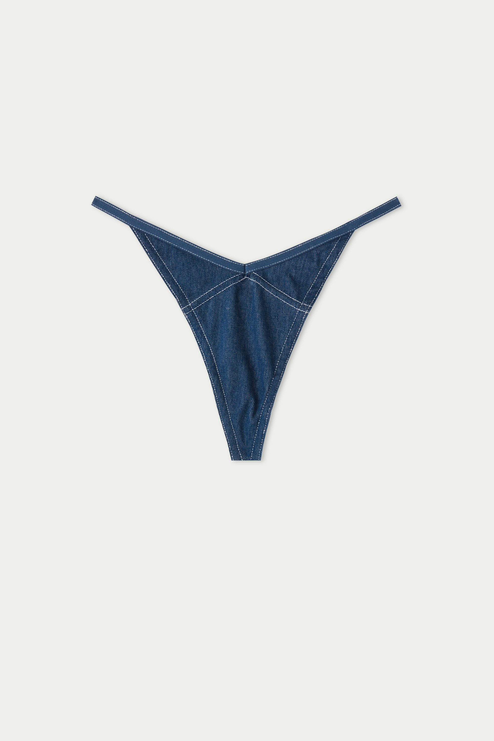 New Jeans Panel High-Cut G-String 