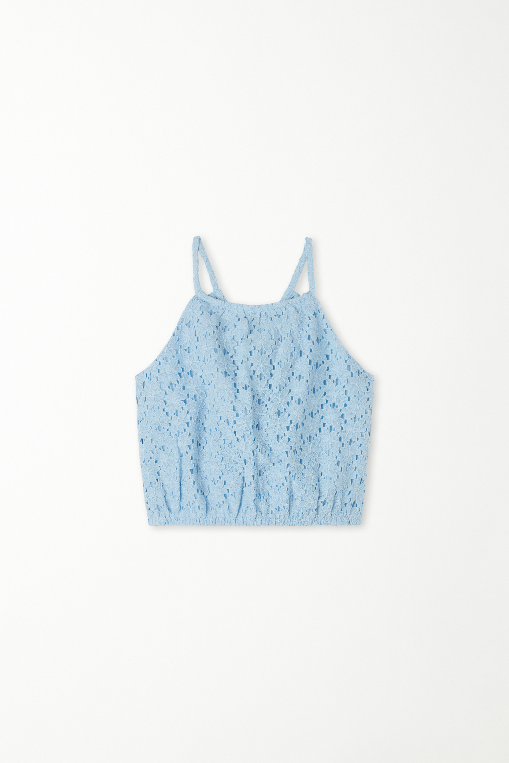 Girls’ Camisole Top with Thin Shoulder Straps made of Lace