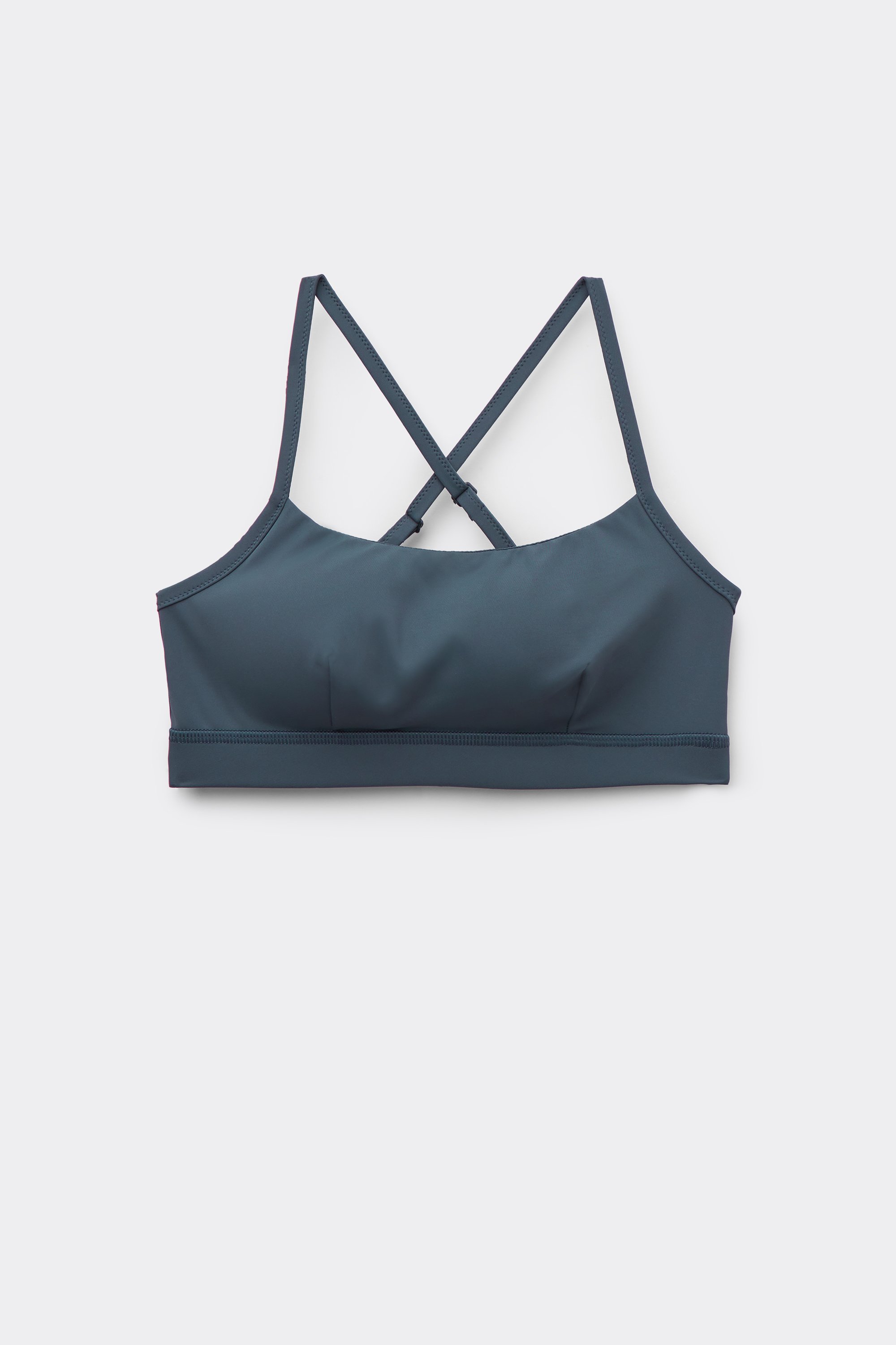 Spaghetti Shoulder Strap Padded Short Sport Top