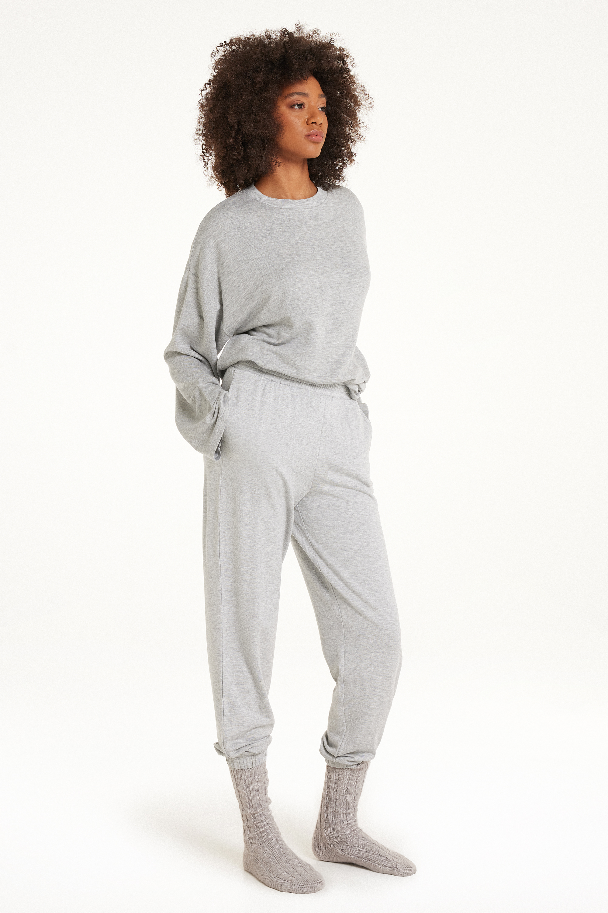 Fleece-Lined Jogging Pants