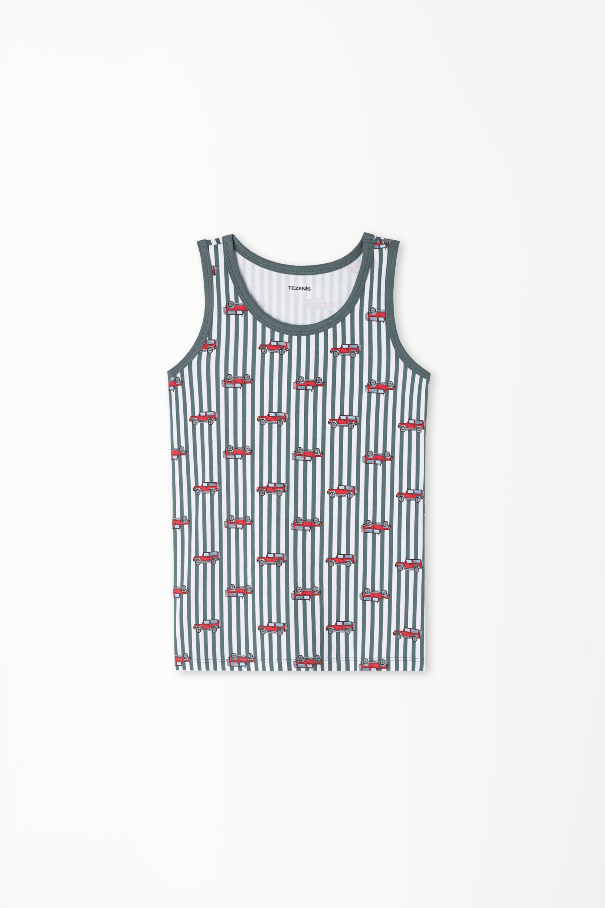 Camiseta de Tirantes Anchos de Algodón Estampado Niños Unisex