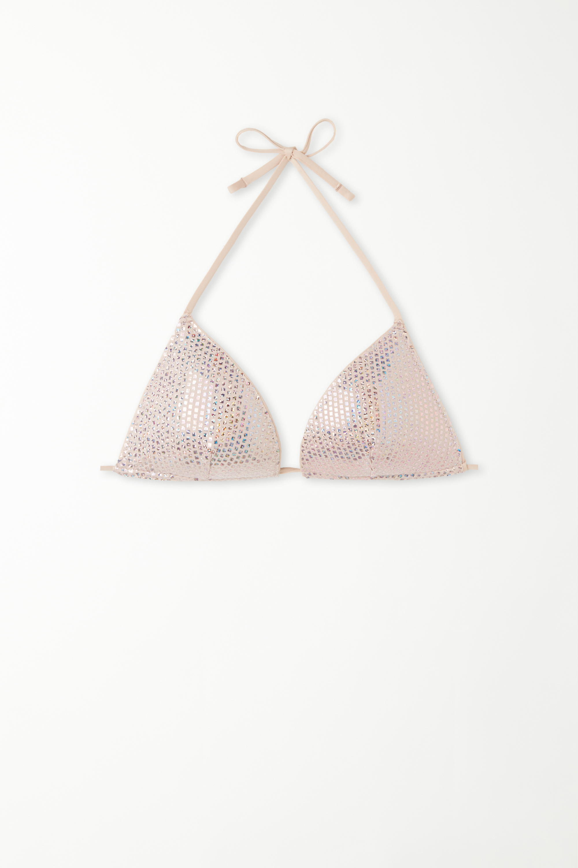 Nude Diamond Padded Triangle Bikini Top