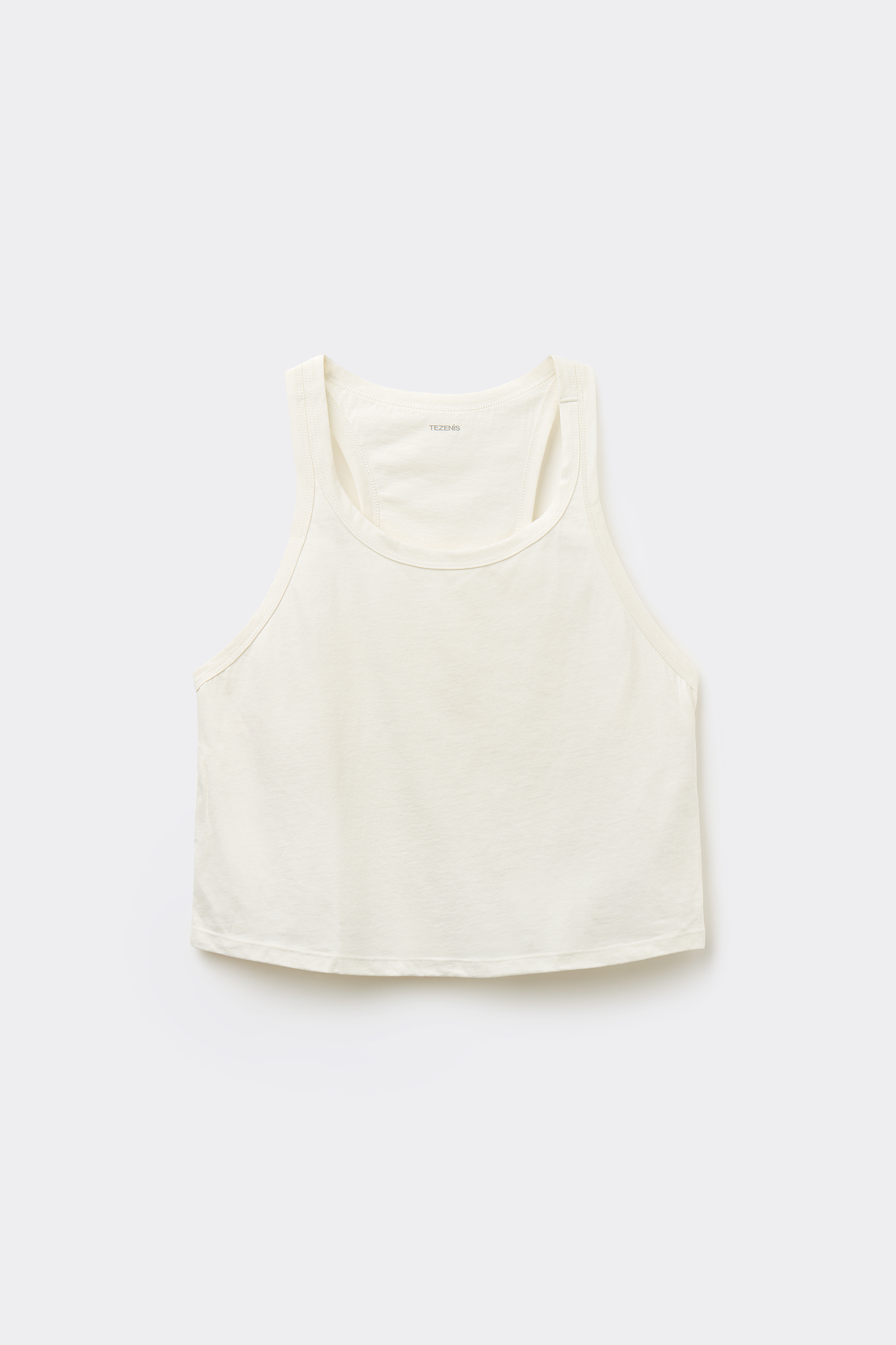 Cropped Cotton Tank Top