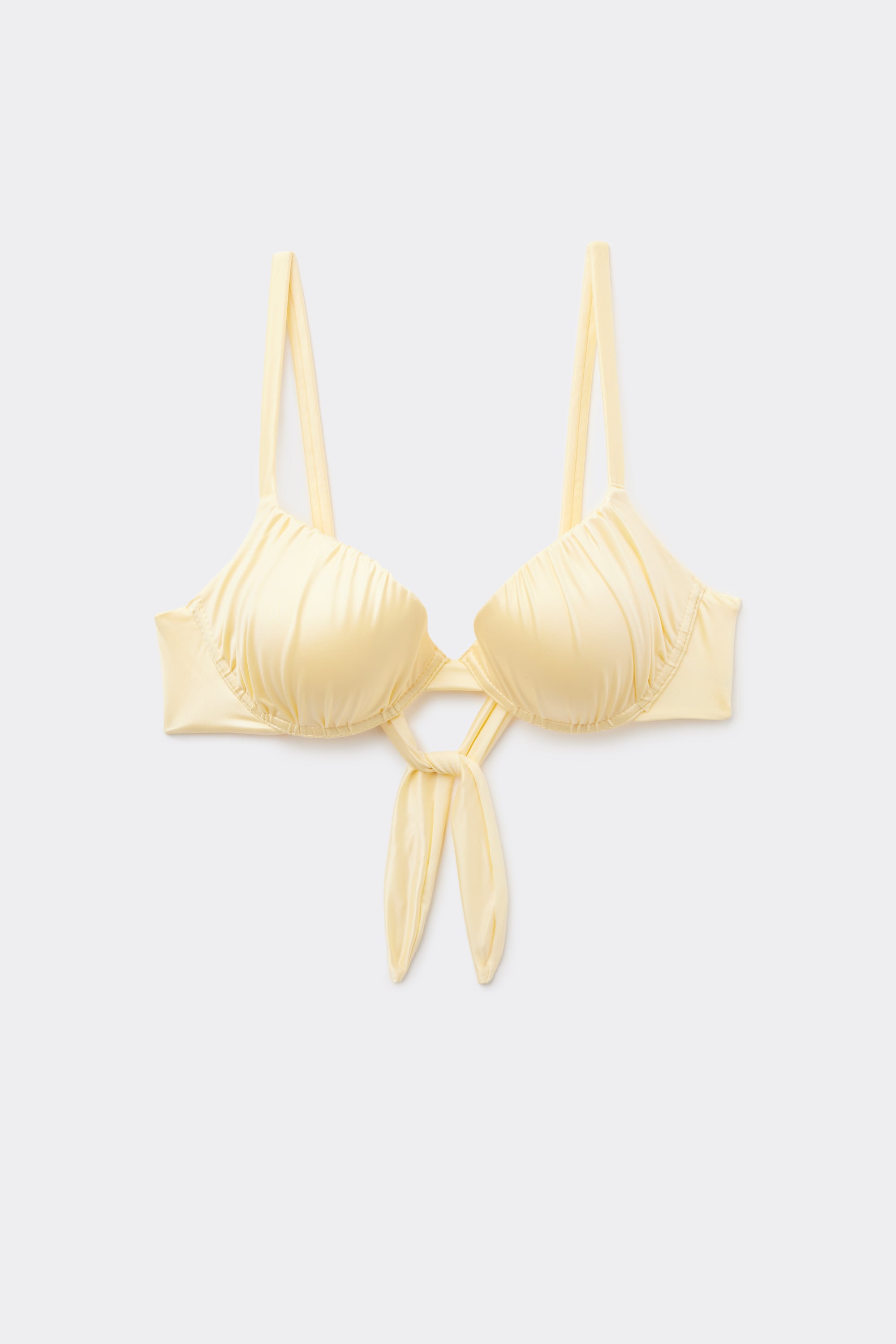 Maslovožlt&aacute; Bikinov&aacute; Mierne Vystužen&aacute; Push-Up Podprsenka Shiny Glam