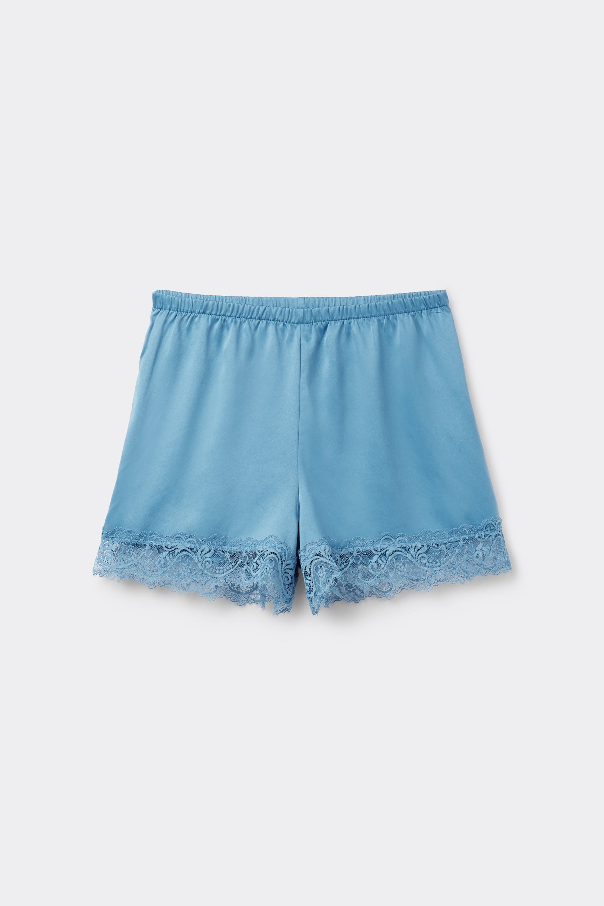 Pantaloncino Corto in Raso e Pizzo