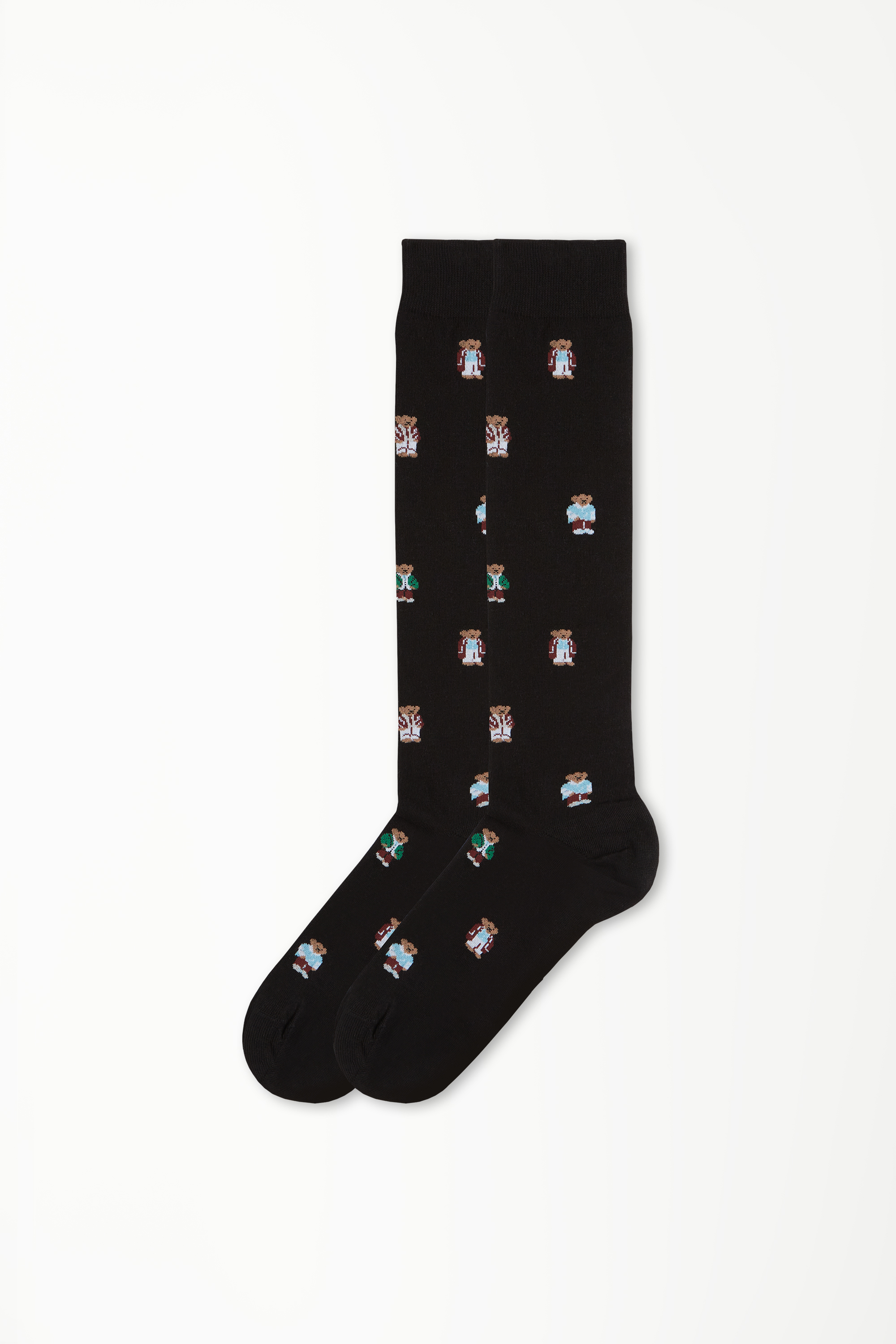 Men’s Long Patterned Cotton Socks