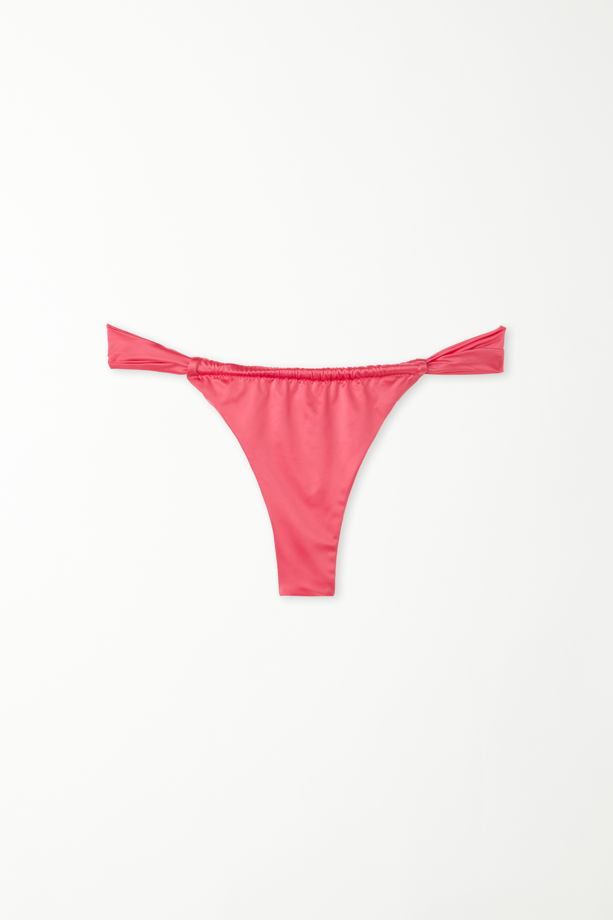 Shiny Summer Pink Sliding Brazilian Bikini Bottom