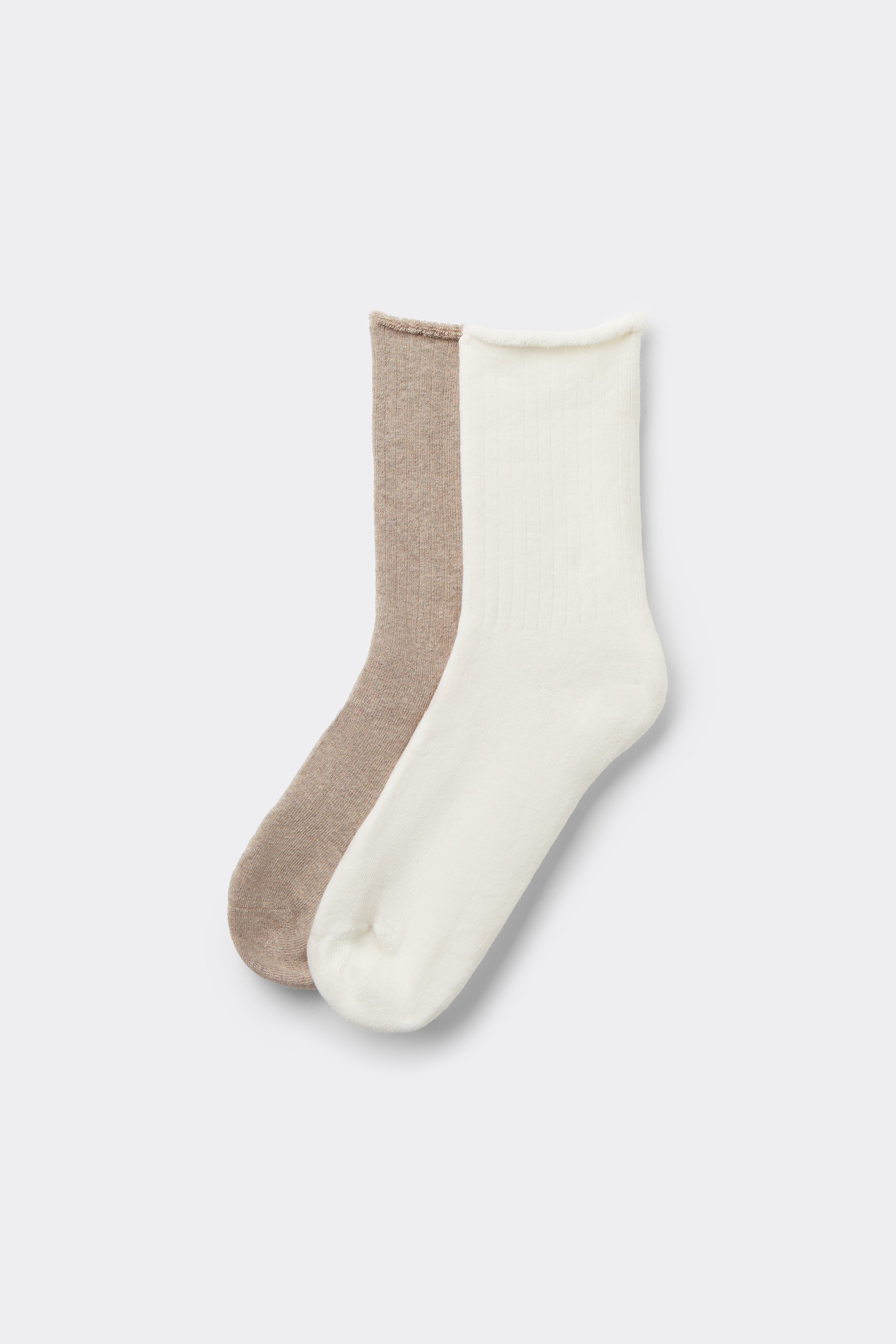 2 Paia di Calzini Pesanti Senza Bordo 3/4 Donna