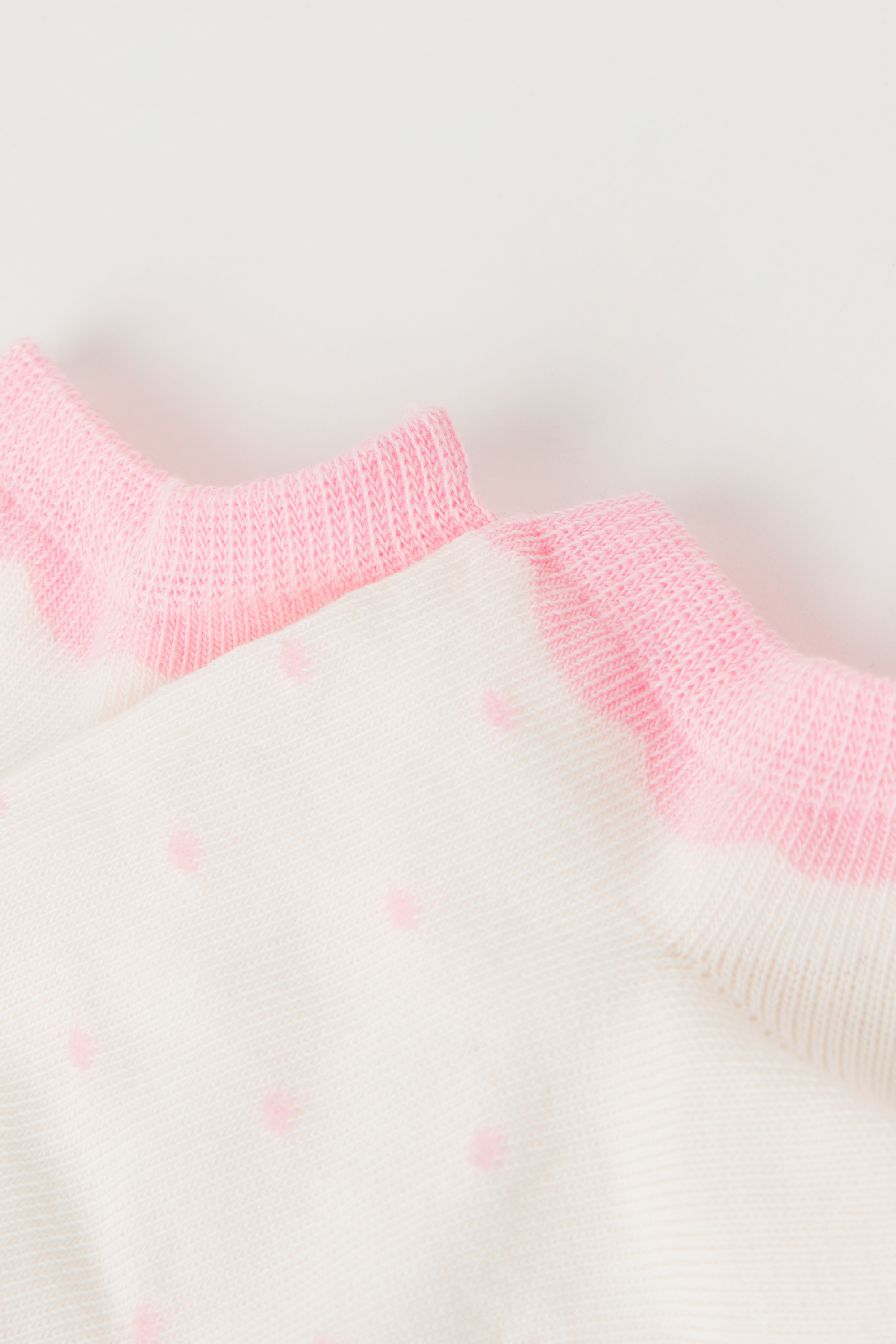 Girls’ Patterned Cotton Trainer Socks