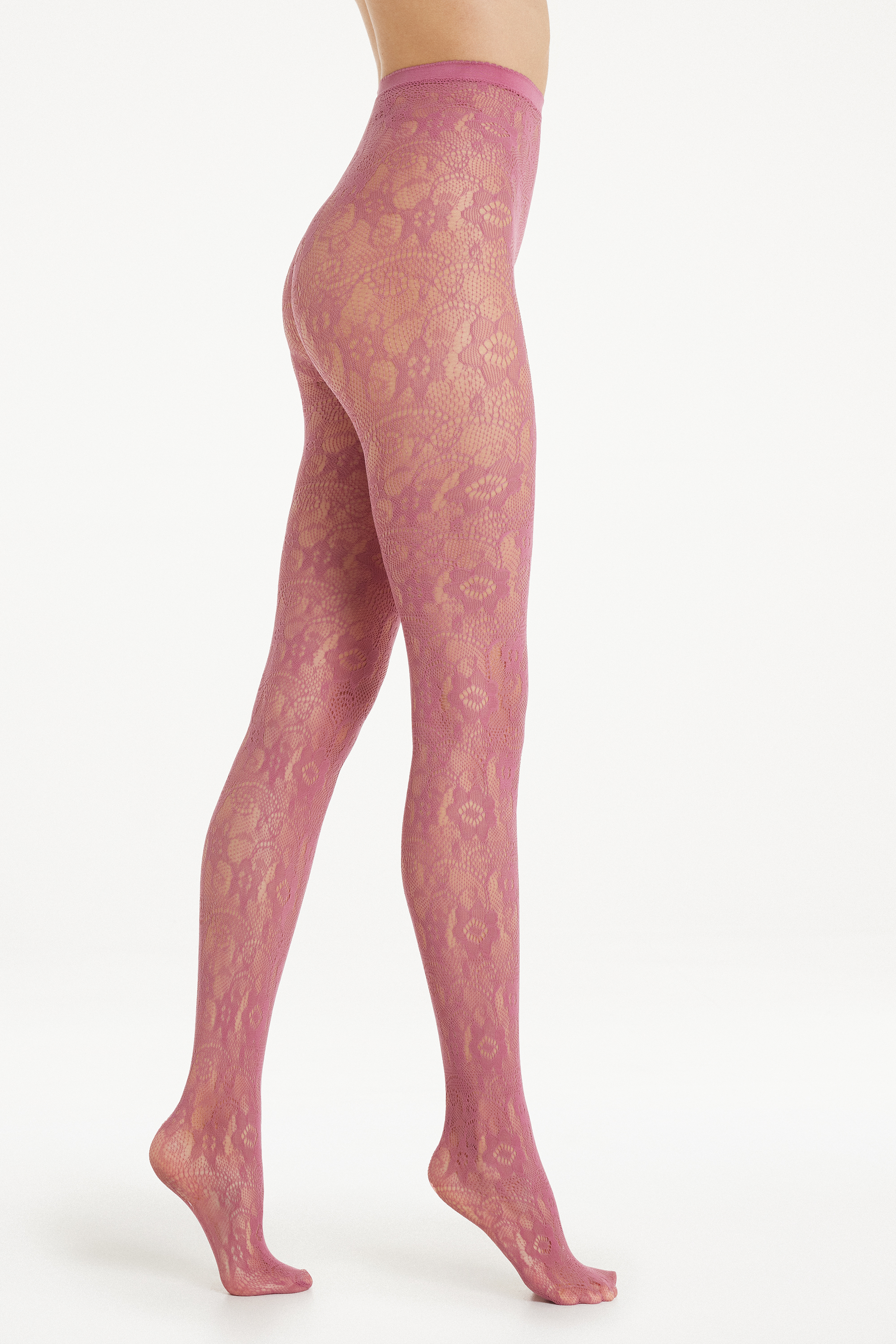 Patterned Mesh Tights