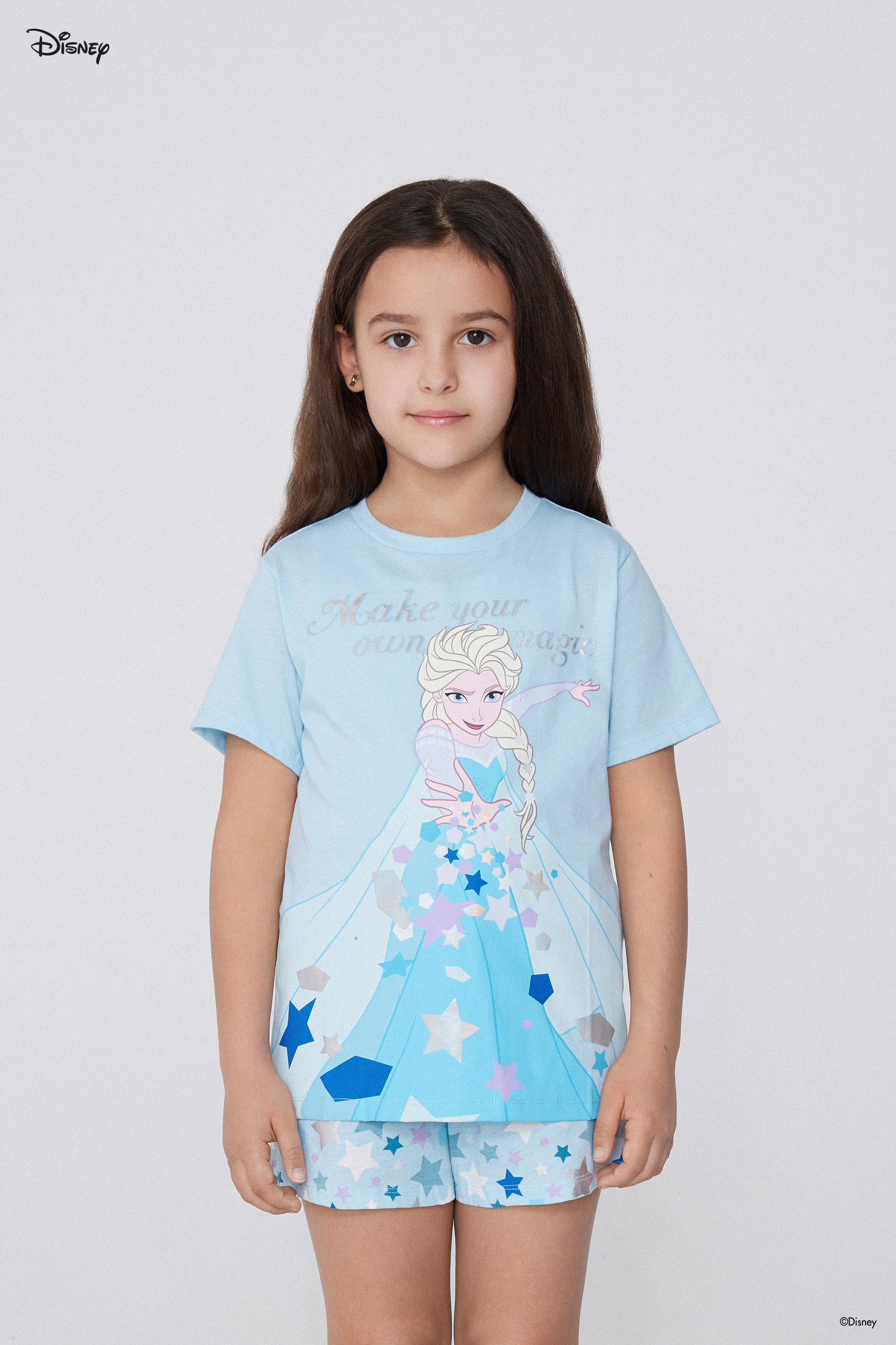 Pyamas Elsa Girls’ Short Cotton Disney Frozen Elsa Print Pyjamas - Pyjamas - Kids ...