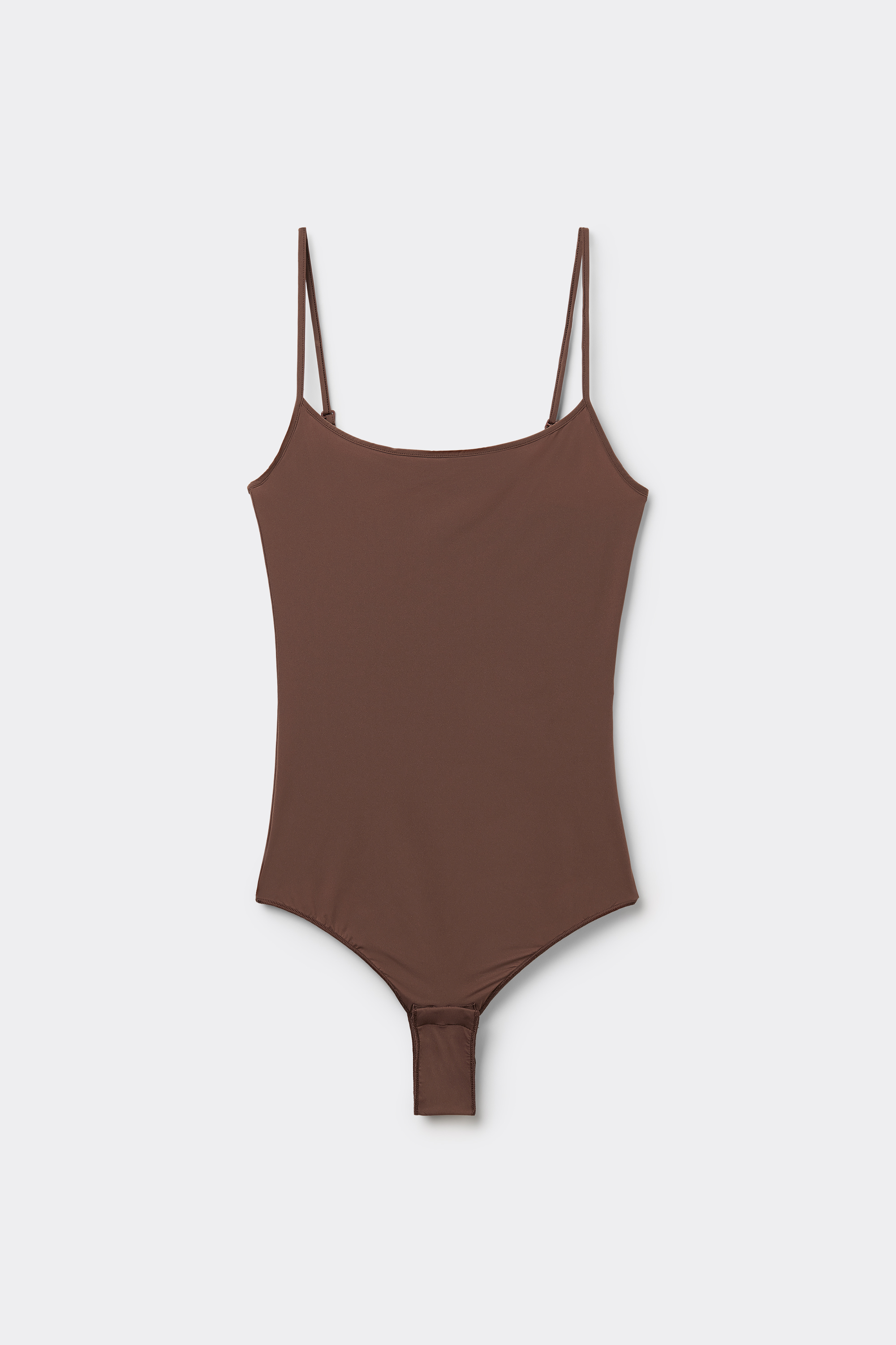 Microfiber Spaghetti Strap Bodysuit