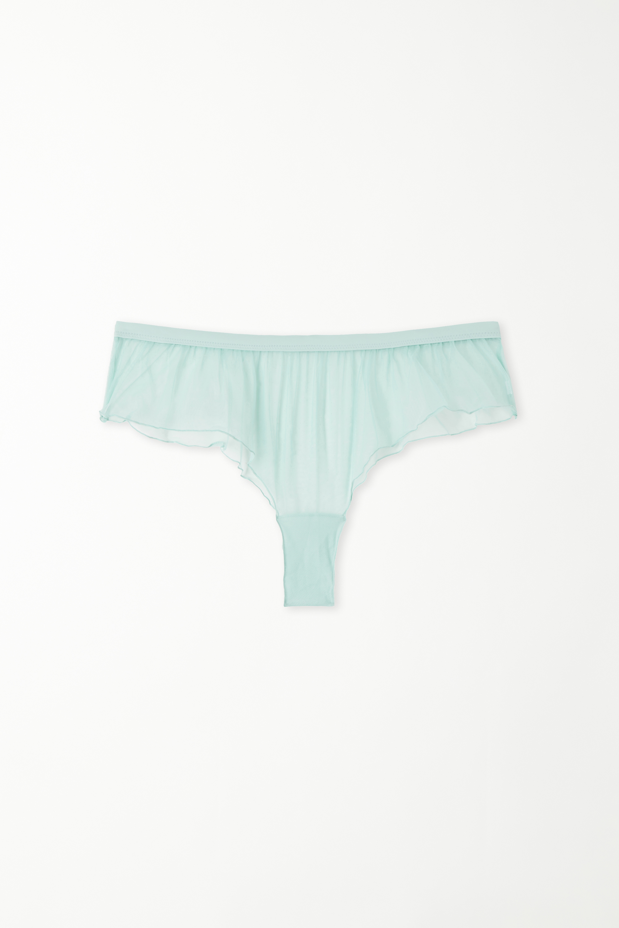 Rolled Hem Tulle French Knickers
