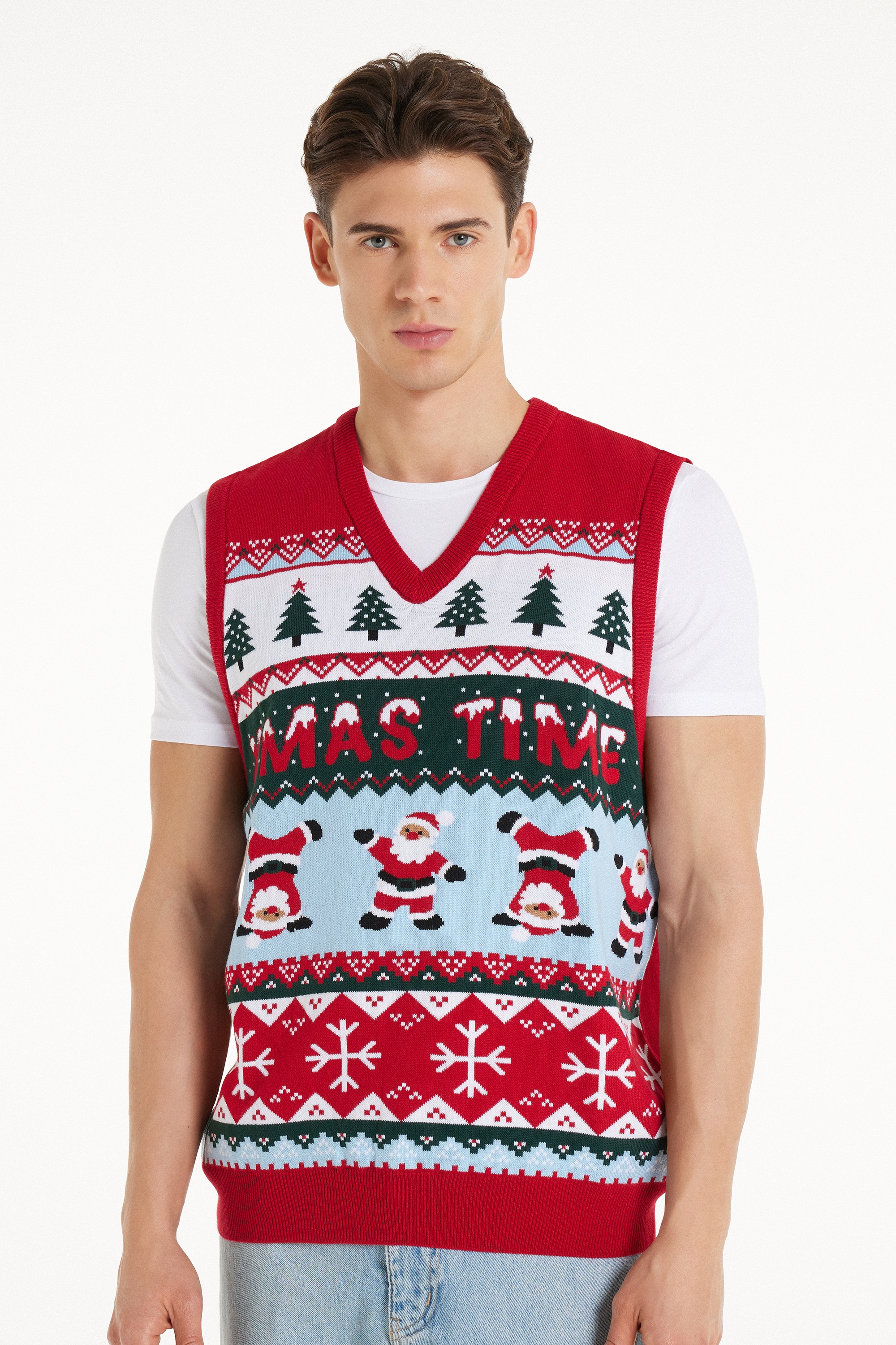 V christmas best sale vest
