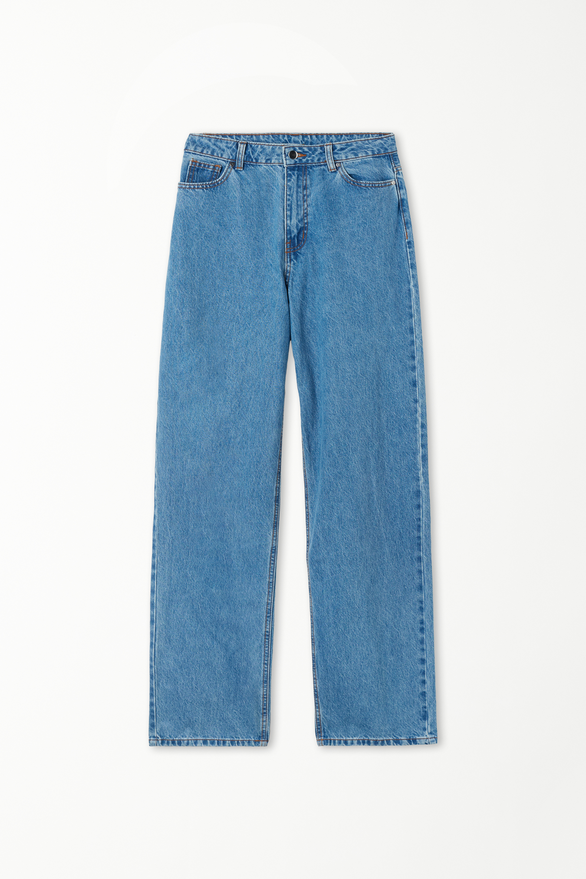Straight-Leg Jeans with Pockets