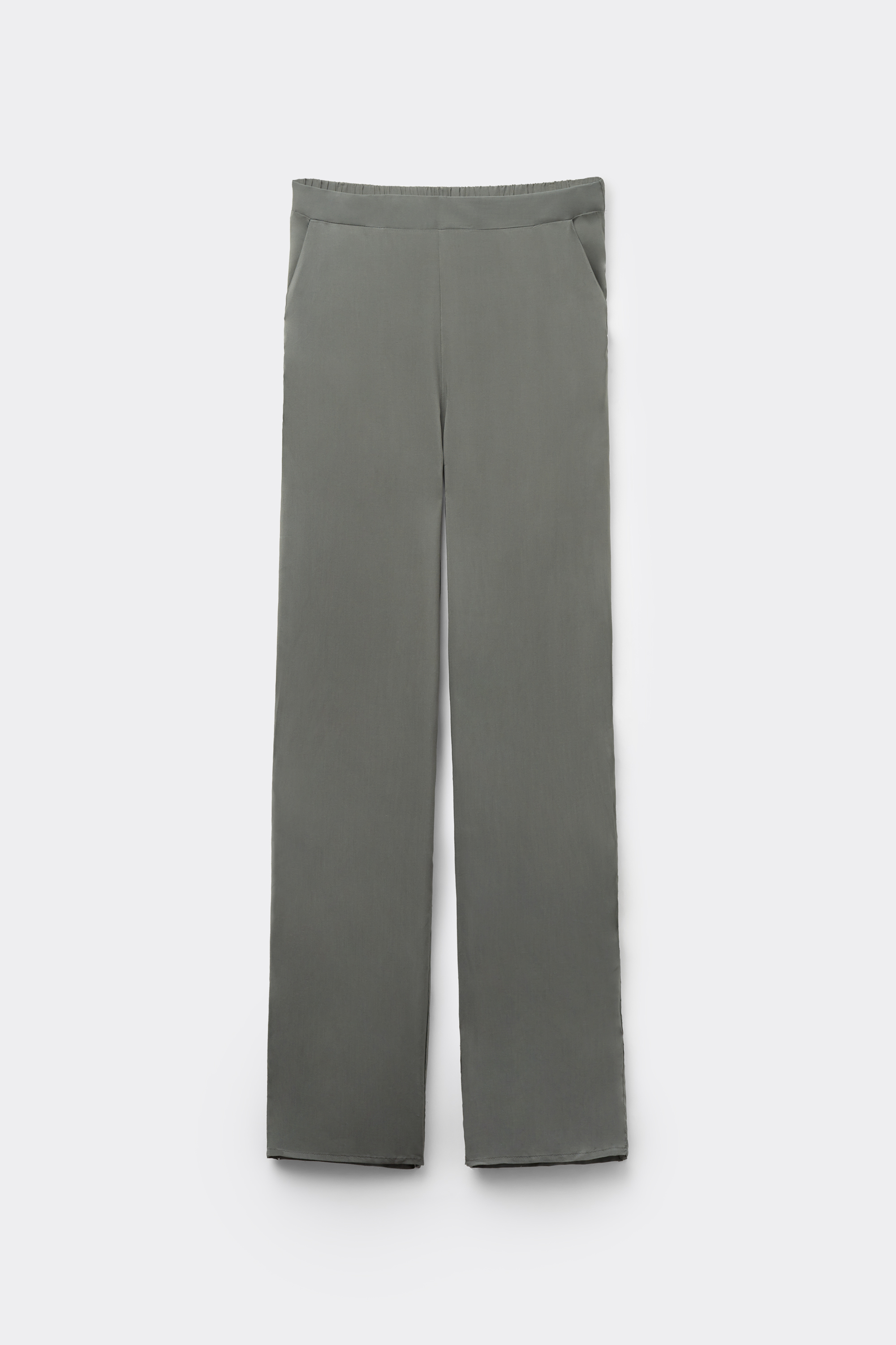 Pantalon Droit en Toile de Viscose