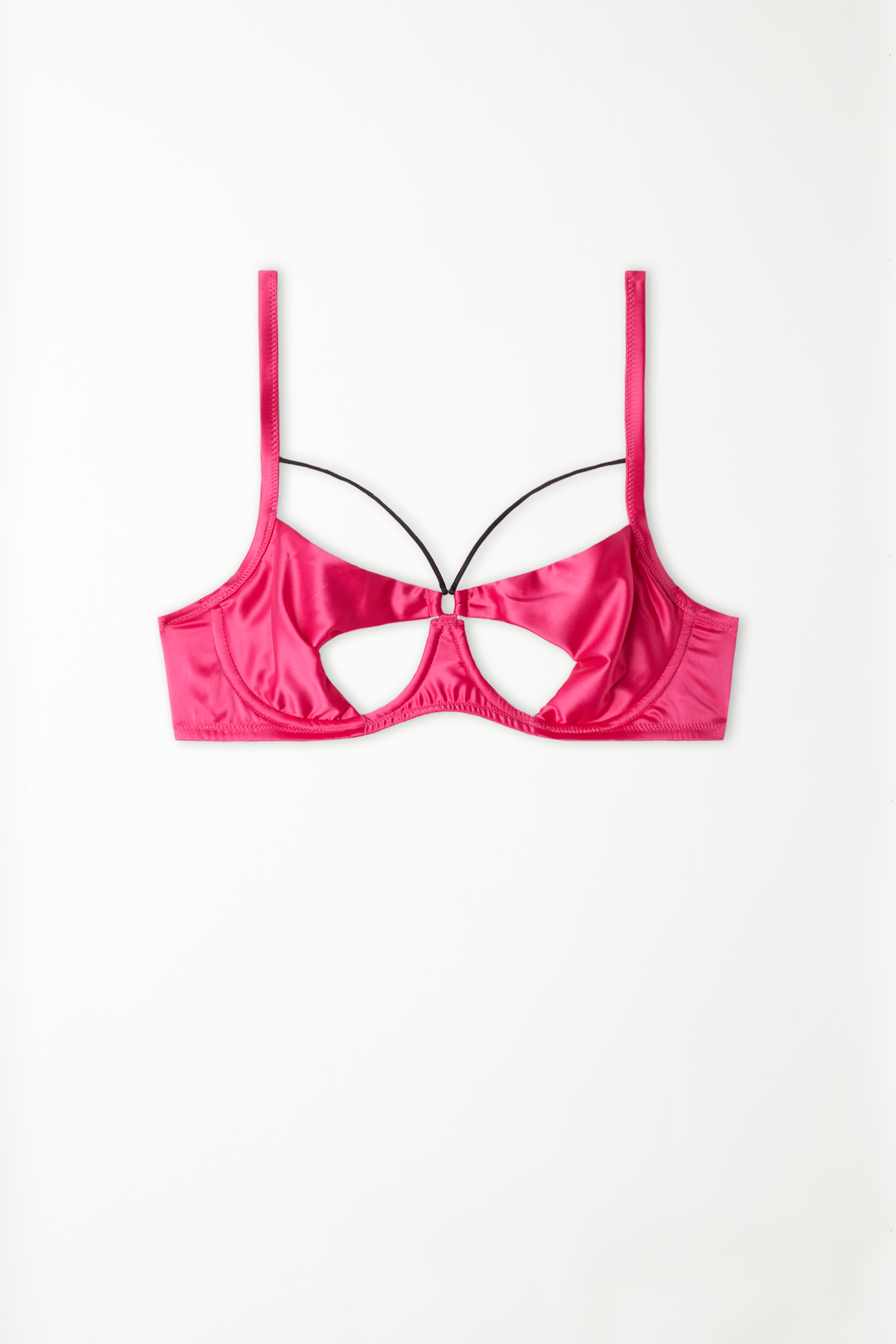 Lipstick Satin Carioca Balconette Bra