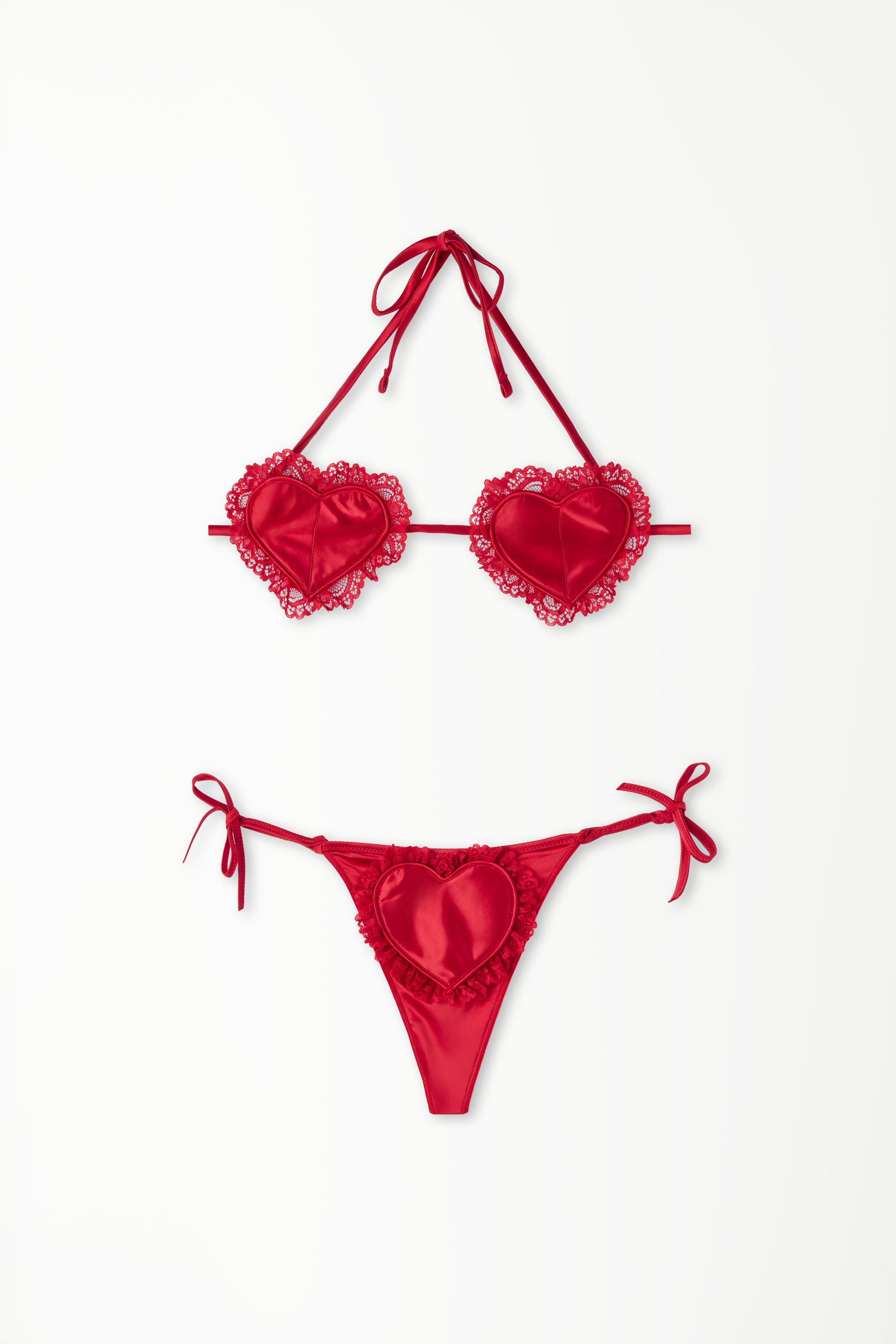 Set mit Triangel-BH / String Lovely Heart