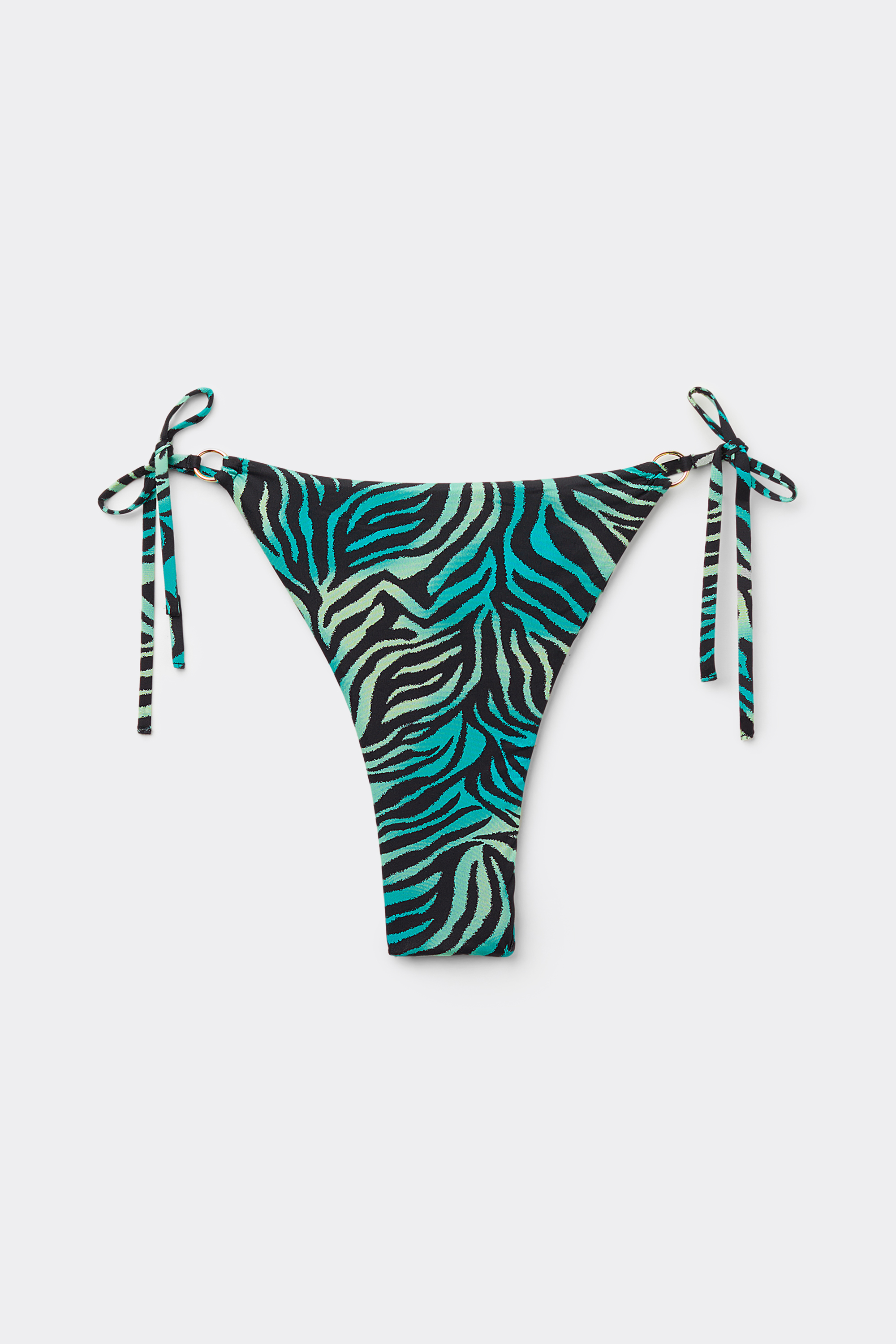 Плавки Бикини Бразильяно Colorful Zebra на Завязках